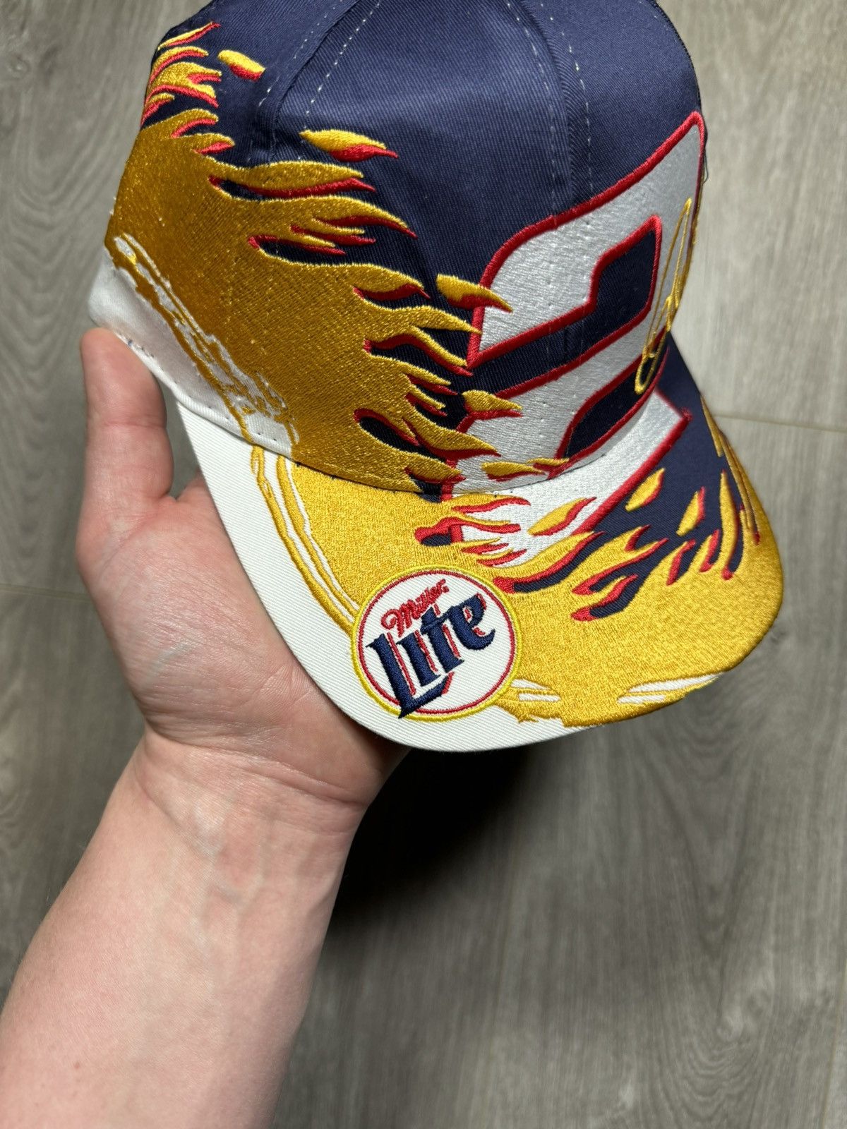 Chase Authentics × Vintage Vintage Rusty Wallace Flaming Miller Lite Nascar Snapback Size ONE SIZE - 3 Thumbnail