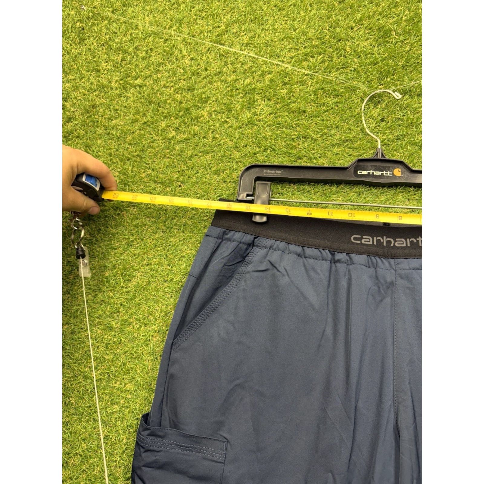 Carhartt Carhartt Force Sweatpants Womens Large Modern Fit Twill Joggers MP4106-W NWT Blue Polyester Spandex Size 36" / US 14 / IT 50 - 7 Thumbnail