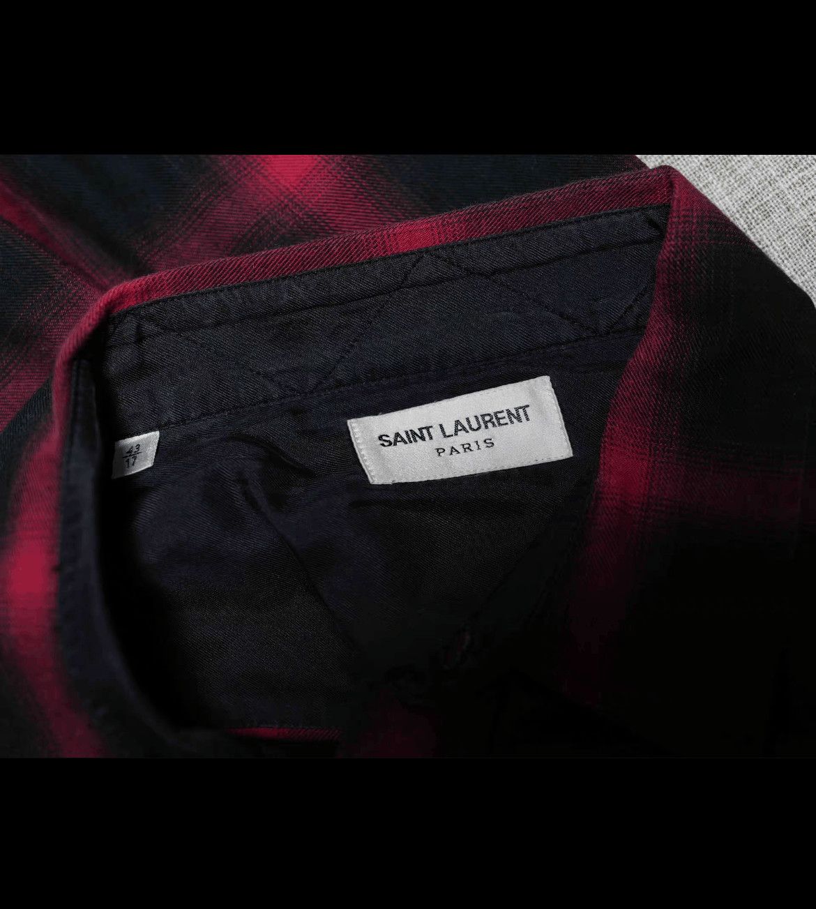 Saint Laurent Paris Sz 43 Saint Laurent Paris 13Aw Runway OS Shirt Jacket Size US XL / EU 56 / 4 - 3 Thumbnail