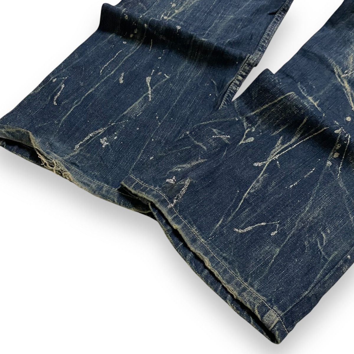 If Six Was Nine ORIGINAL VINTAGE NYLAUS PREMIUM SPLASHED DENIM (35×45) Size US 35 - 13 Thumbnail