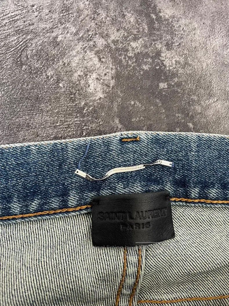 Saint Laurent Paris Saint Laurent Paris Light blue water-washed ghost claw cat Size US 31 - 3 Thumbnail
