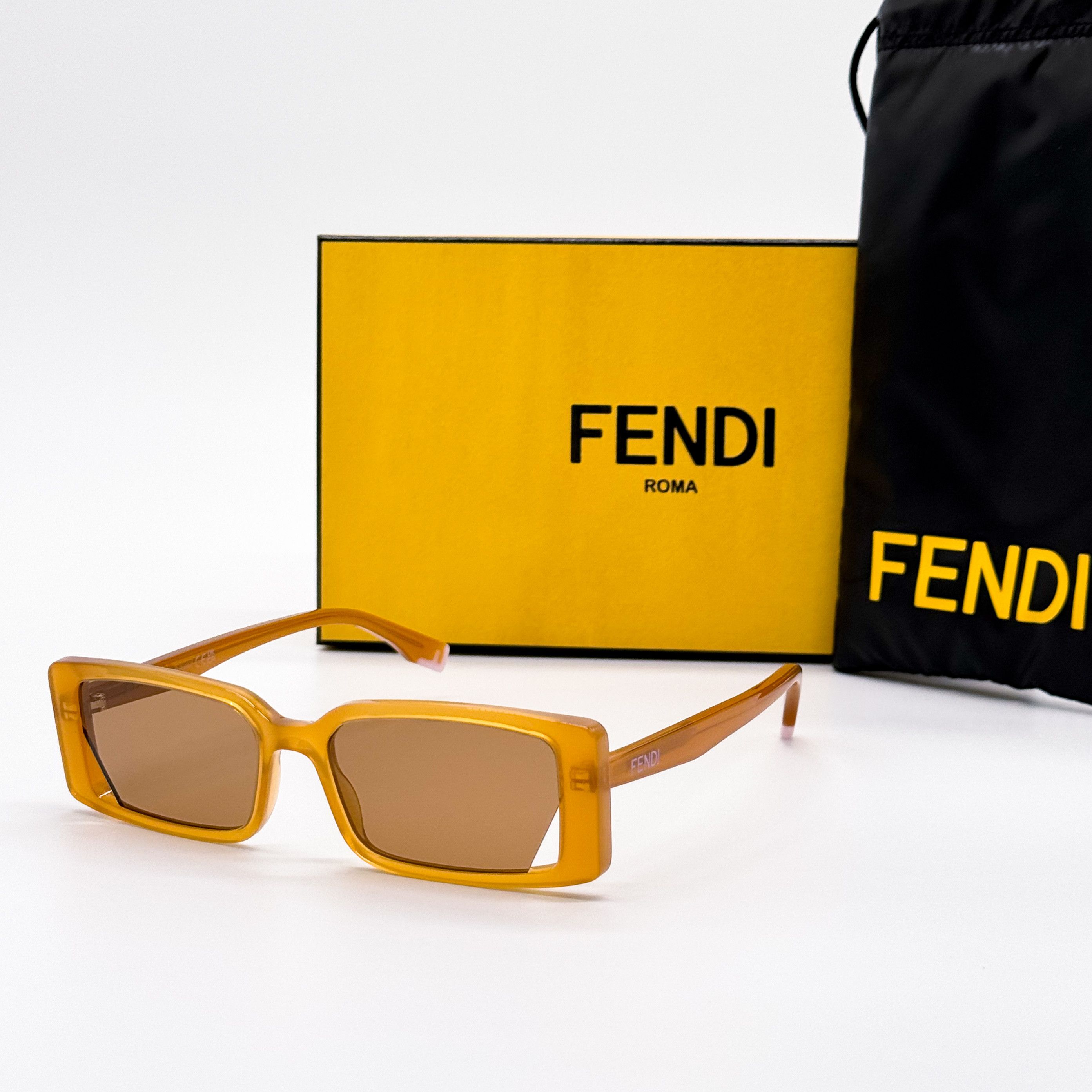 Fendi NEW FENDI FE40164I 44J SQUARE BLACK MEN SUNGLASSES FENDI Size ONE SIZE - 1 Thumbnail