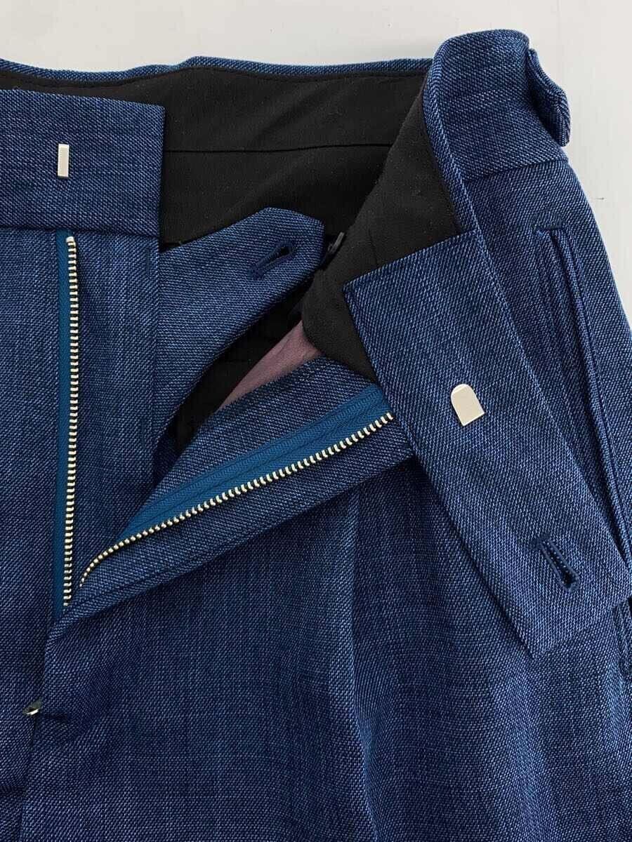 Needles Needles Tucked Side Tab Polyester Trouser Blue Size US 30 / EU 46 - 3 Thumbnail