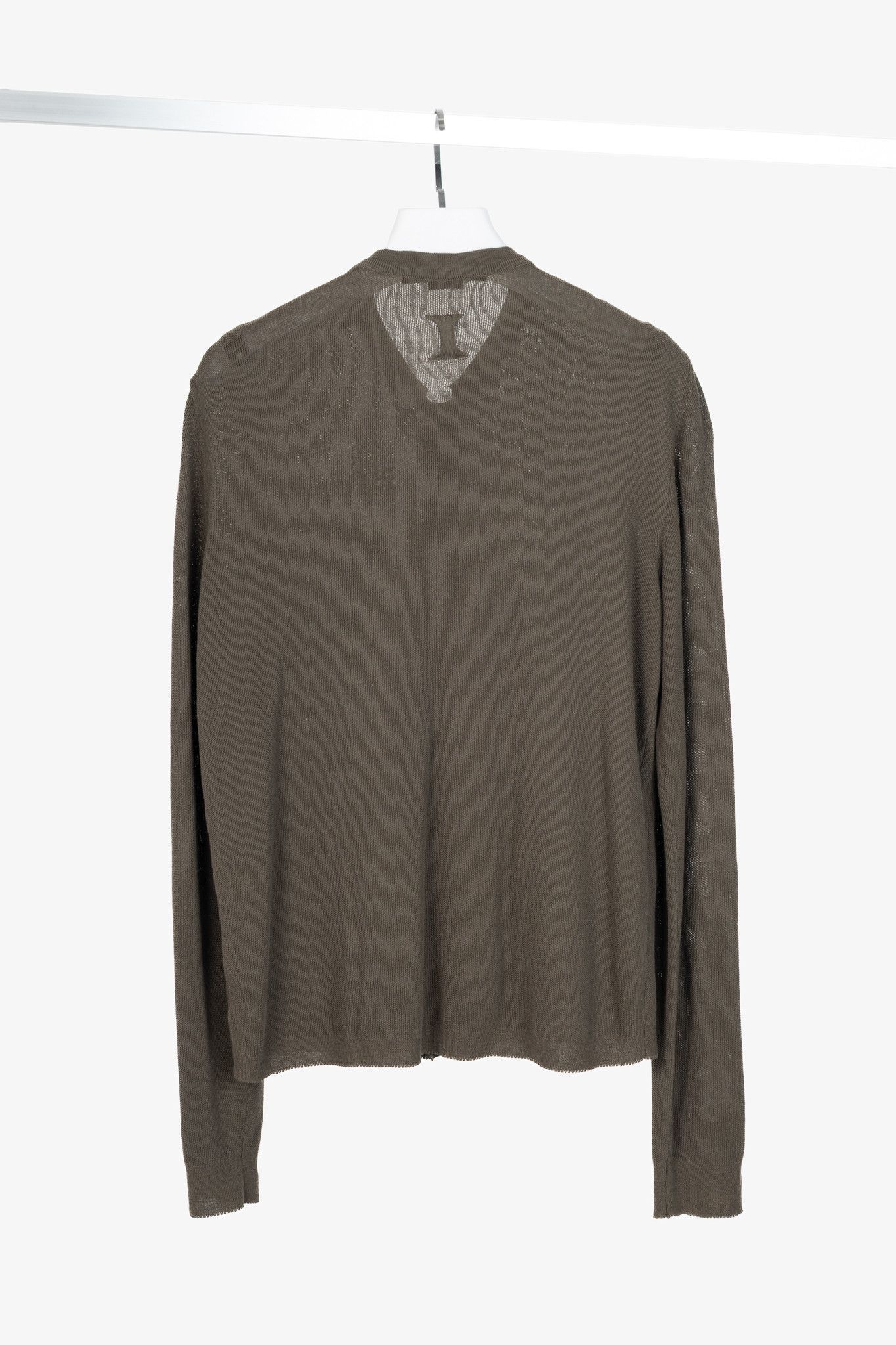 hannes roether hannes roether Brown Cotton-Blend Pique-Knit Buttoned Top Size US M / EU 48-50 / 2 - 2 Thumbnail
