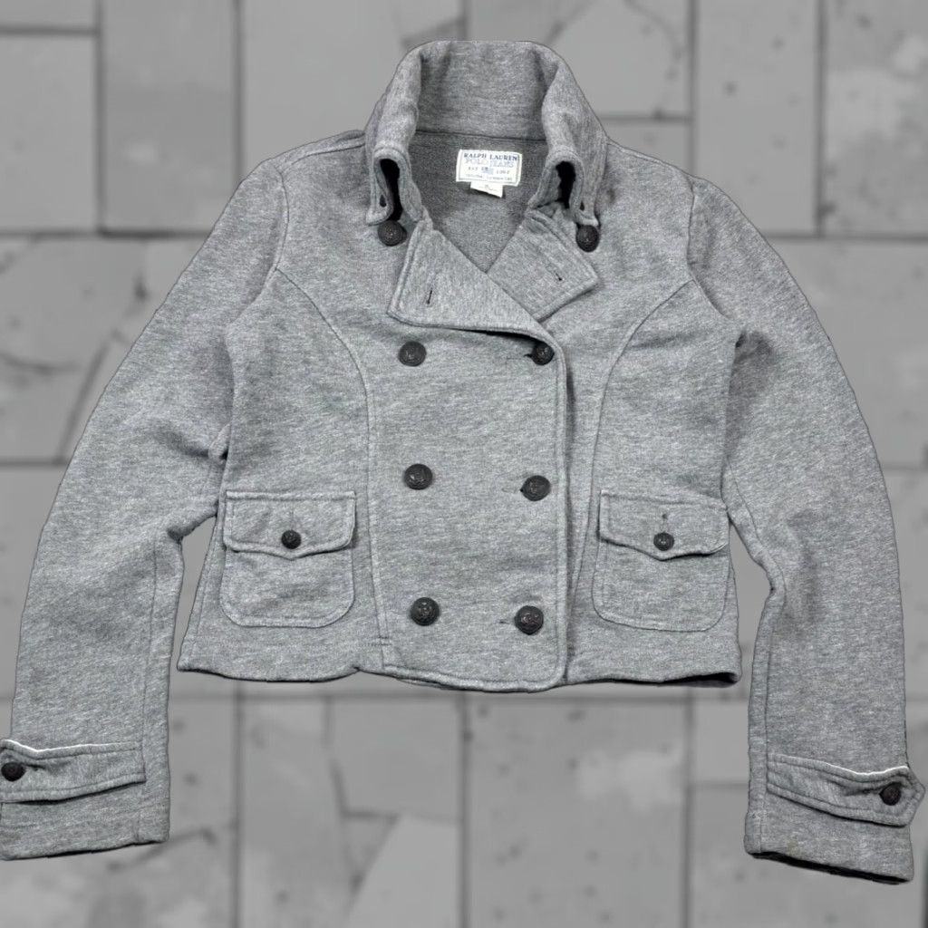 Ralph Lauren Polo Jeans Co Ralph Lauren Gray Double Breasted Pea Coat Womens Size S Jacket For Women Grey Short Coat City Designer Preppy Pockets Size 28" / US 6 / IT 42 - 1 Thumbnail