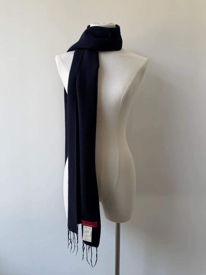 Yohji Yamamoto Yohji Yamamoto Yohji Yamamoto Cashmere Silk Fringe Scarf Size ONE SIZE - 8 Thumbnail