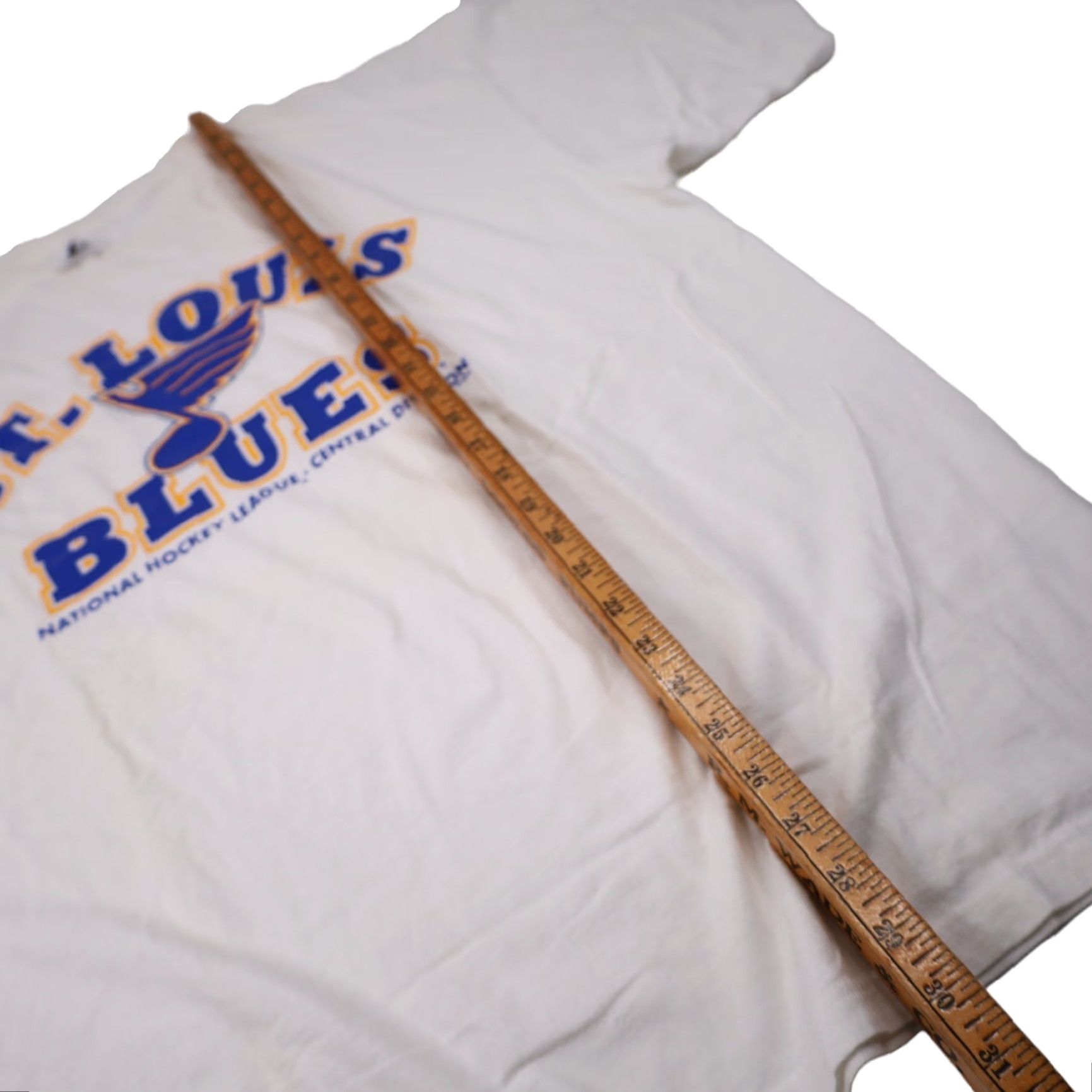 Starter VINTAGE Starter St. Louis Blues T-Shirt XL Mens White Graphic Shirt Size US XL / EU 56 / 4 - 7 Thumbnail