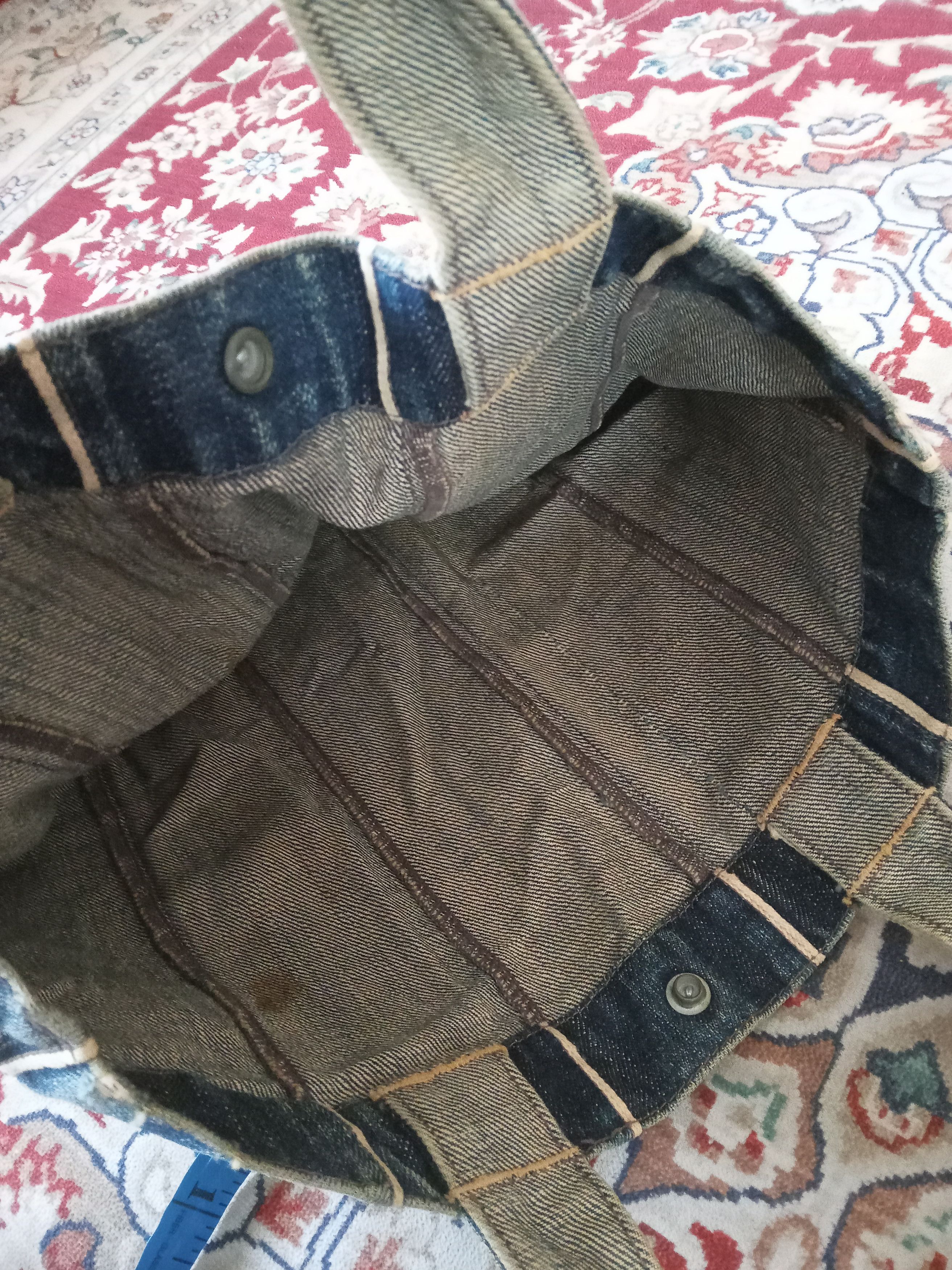 Vintage Vintage Joe McCoy Selvedge Denim Small Tote Bag Size ONE SIZE - 7 Thumbnail