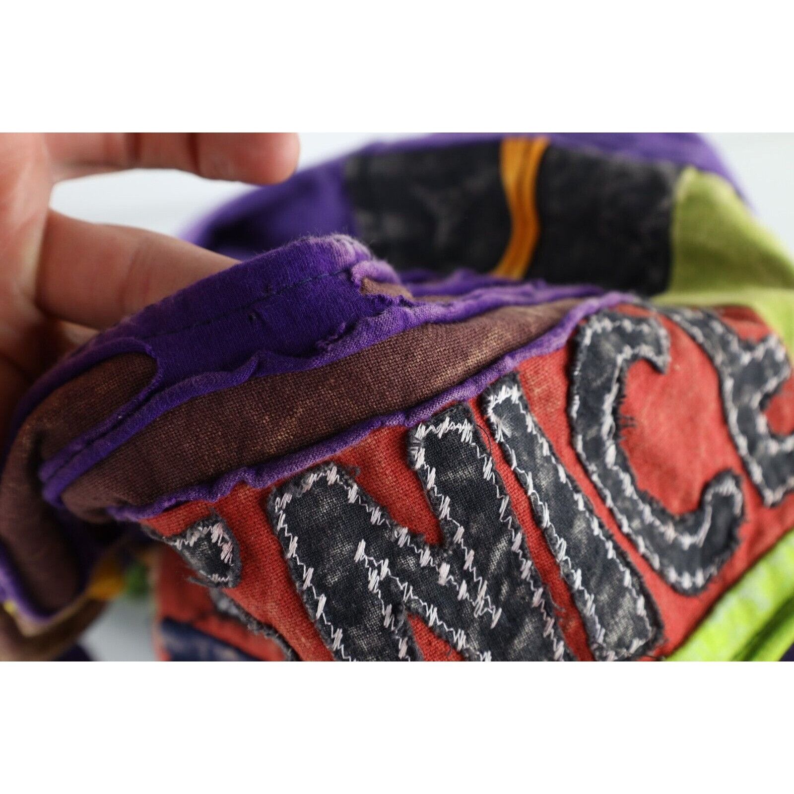 Vintage Vintage 90s Acid Wash Rainbow Peace Sign Venice Bag Size ONE SIZE - 5 Thumbnail