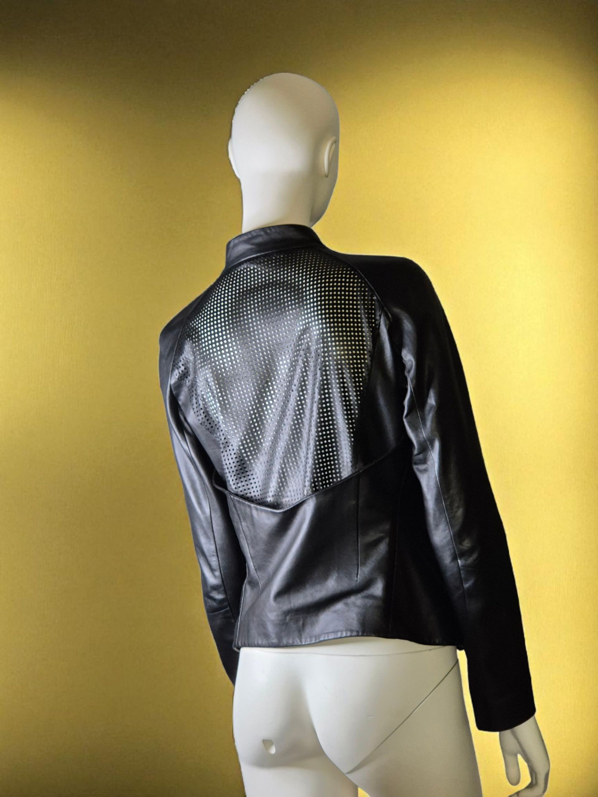 Other Archival VSP by Vespucci – Black Lambskin Moto Jacket Size S / US 4 / IT 40 - 4 Thumbnail