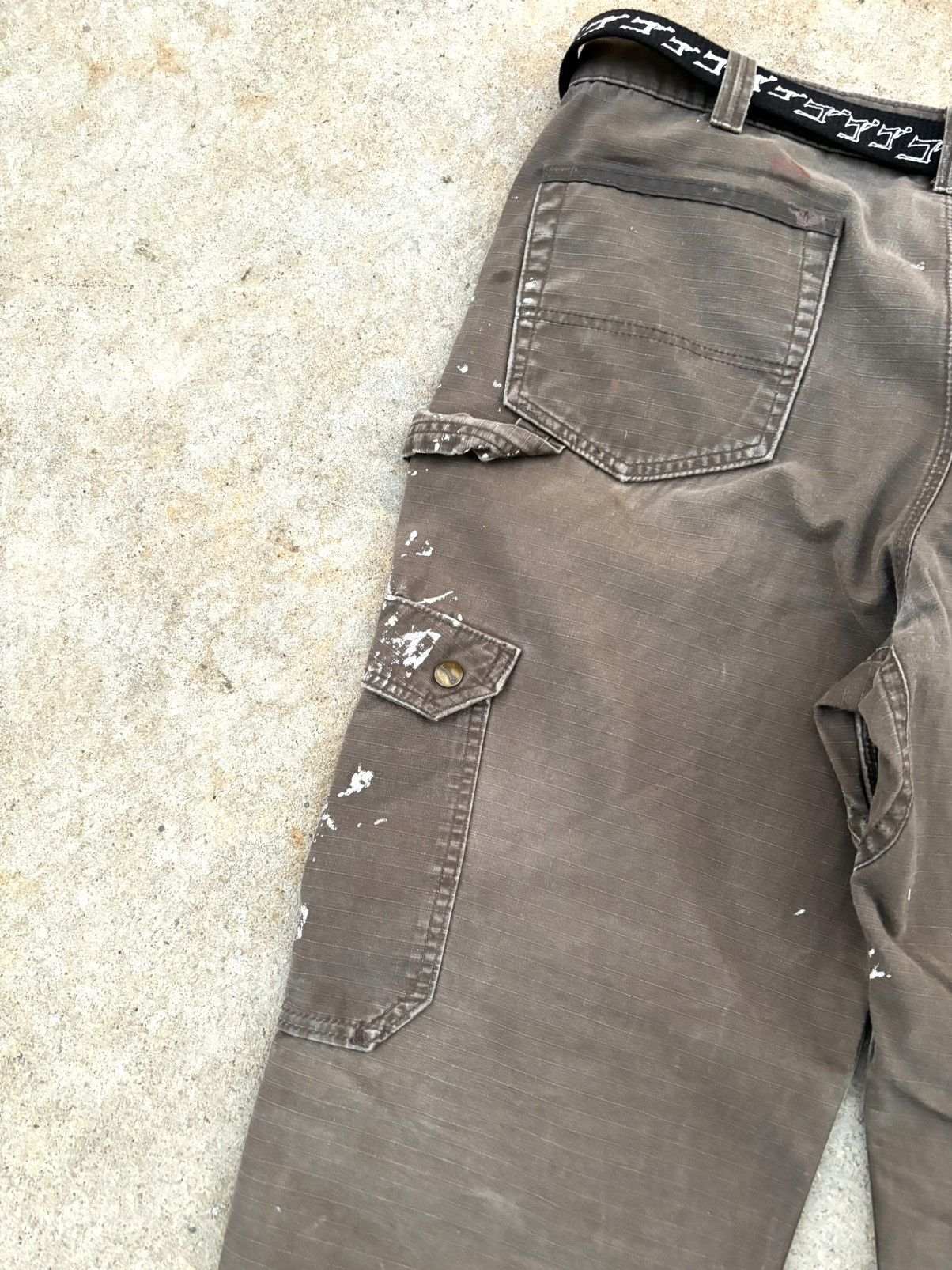 Carhartt CARHARTT RIPSTOP BROWN FADED CARGO PANTS WORKWEAR Size US 36 / EU 52 - 21 Thumbnail