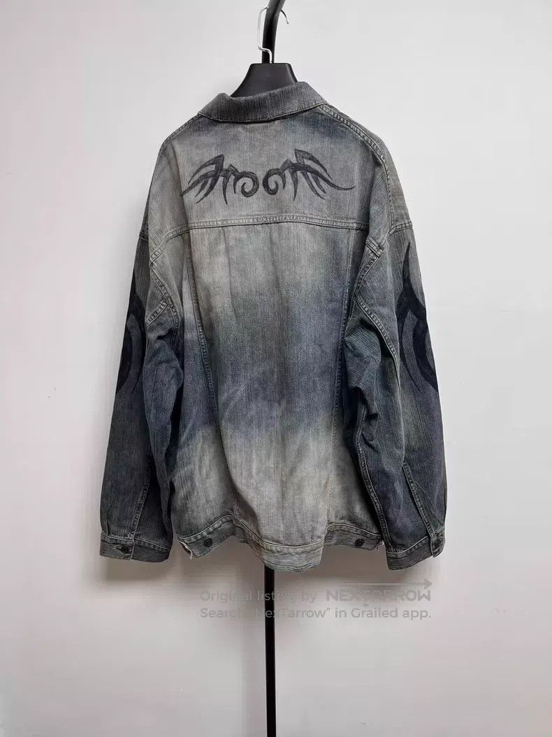 Balenciaga Balenciaga Printed Faded Lapel Single Breasted Long Sleeve Size US M / EU 48-50 / 2 - 2 Thumbnail