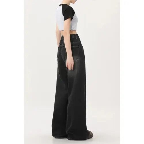 Jean Gothic Black Jeans High Waist Size US 32 / EU 48 - 3 Thumbnail