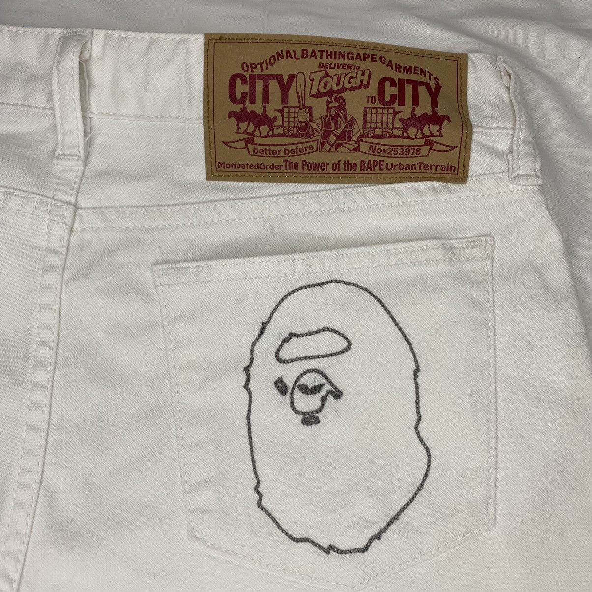 Bape Ape Head Denim Shorts Size 28" / US 6 / IT 42 - 4 Thumbnail