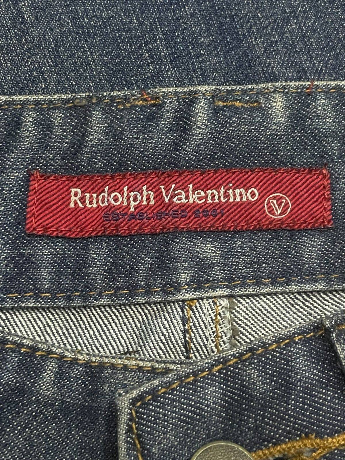 Hysteric Glamour × Japanese Brand × Valentino Rudolph Valentino Japan Mud Wash Baggy Loose Jeans Size US 32 / EU 48 - 20 Thumbnail