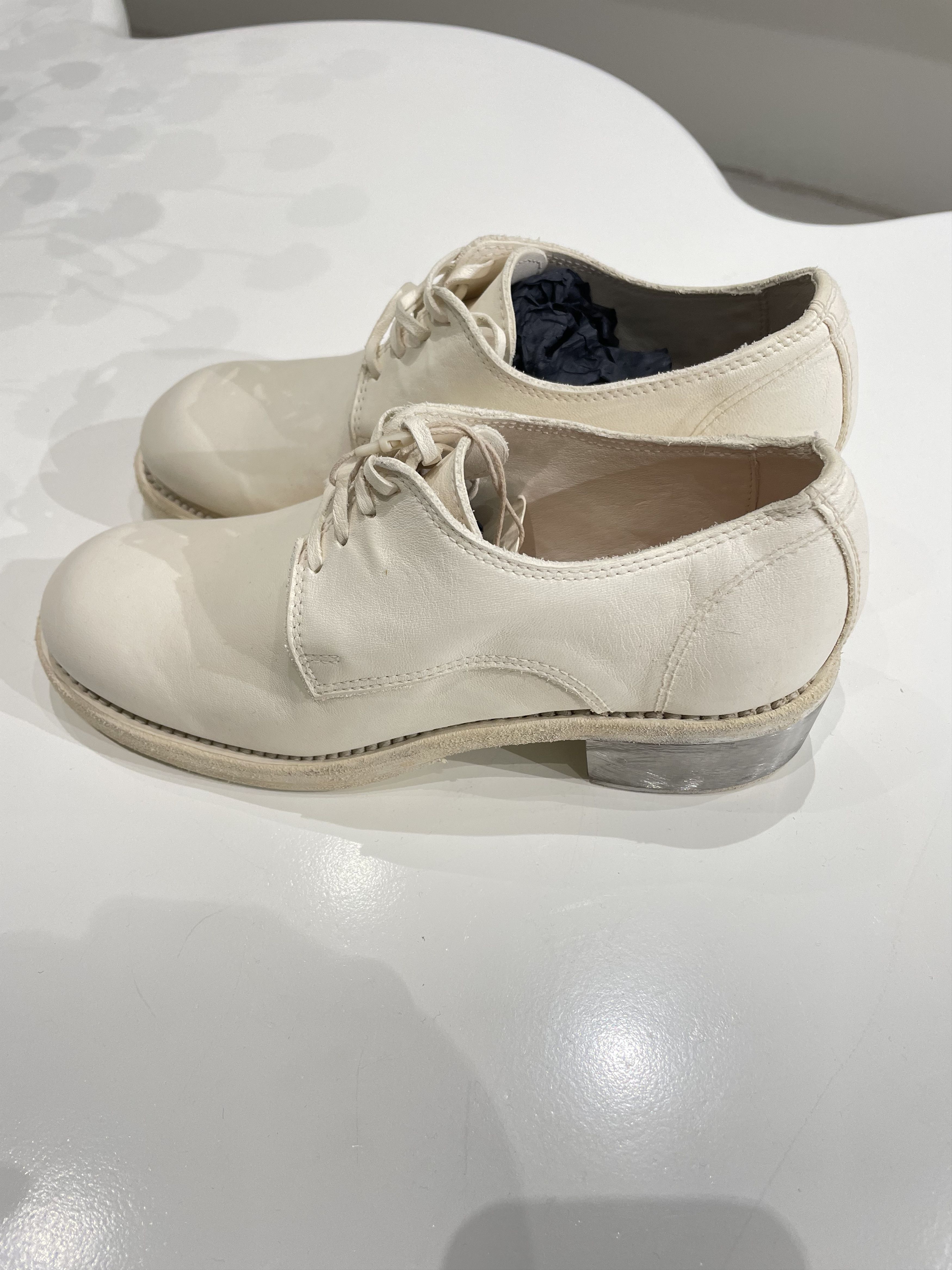 Guidi Guidi White 792ZI Horse Leather Shoes Size US 7 / IT 37 - 10 Thumbnail