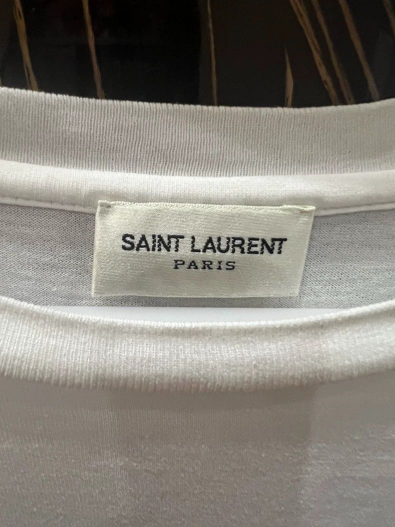 Yves Saint Laurent Saint Laurent Classic logo white T-shirt 2502-Nextarrow Size US XS / EU 42 / 0 - 4 Thumbnail