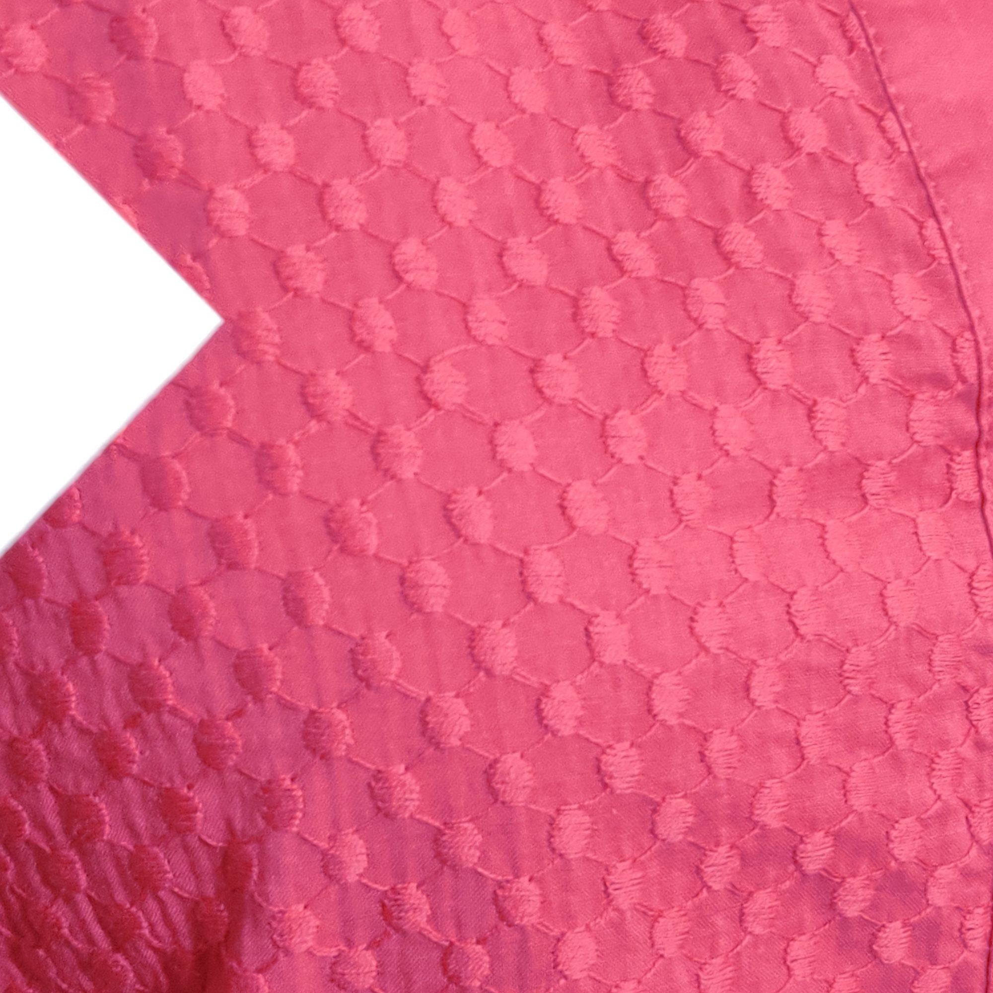 Anne Klein Anne Klein L Pink Textured Button Up Shirt Collared 3/4 Slee Size L / US 10 / IT 46 - 5 Thumbnail