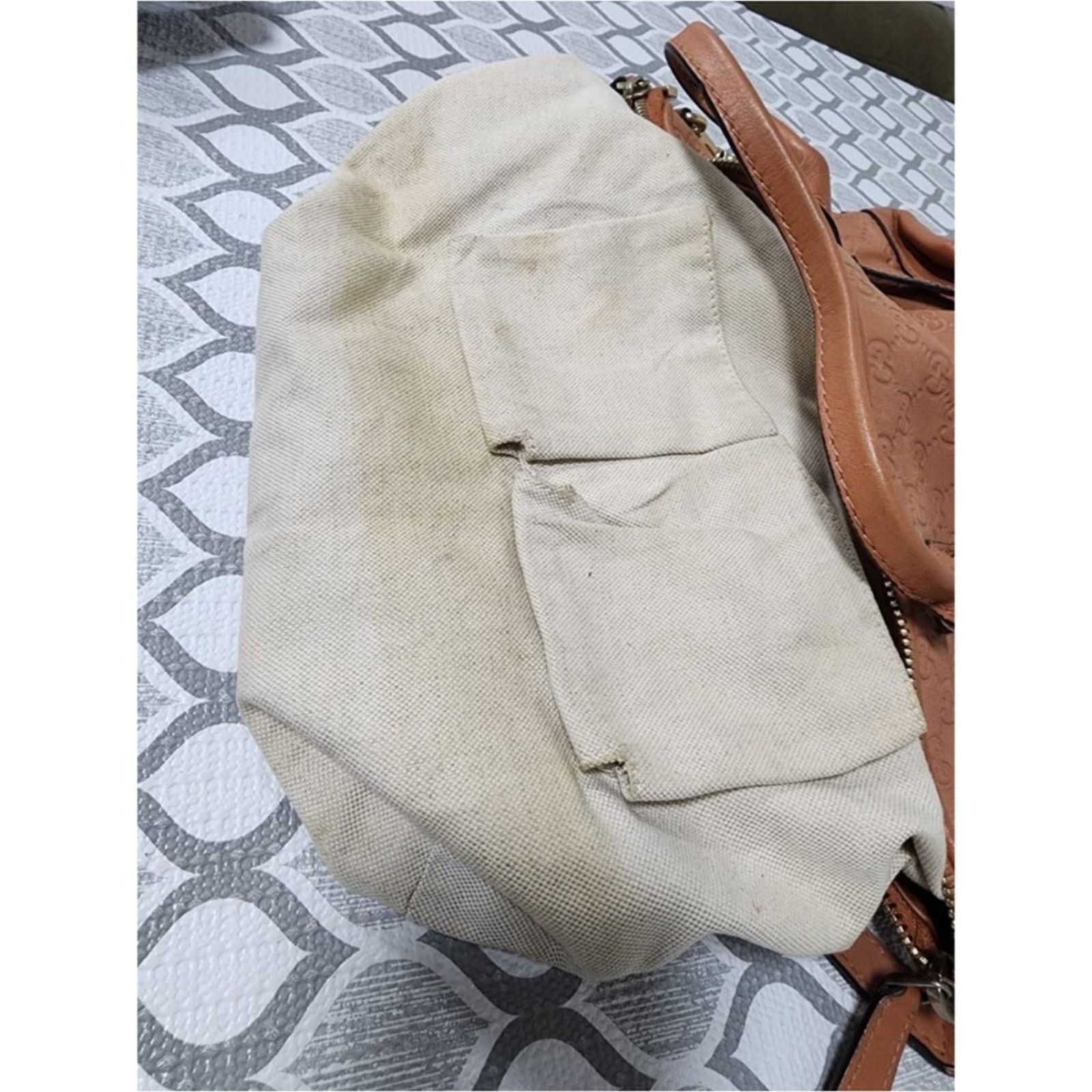 Gucci GUCCI Guccissima L Heart Bit Charm Top Handle Satchel Bag Pe Size ONE SIZE - 6 Thumbnail