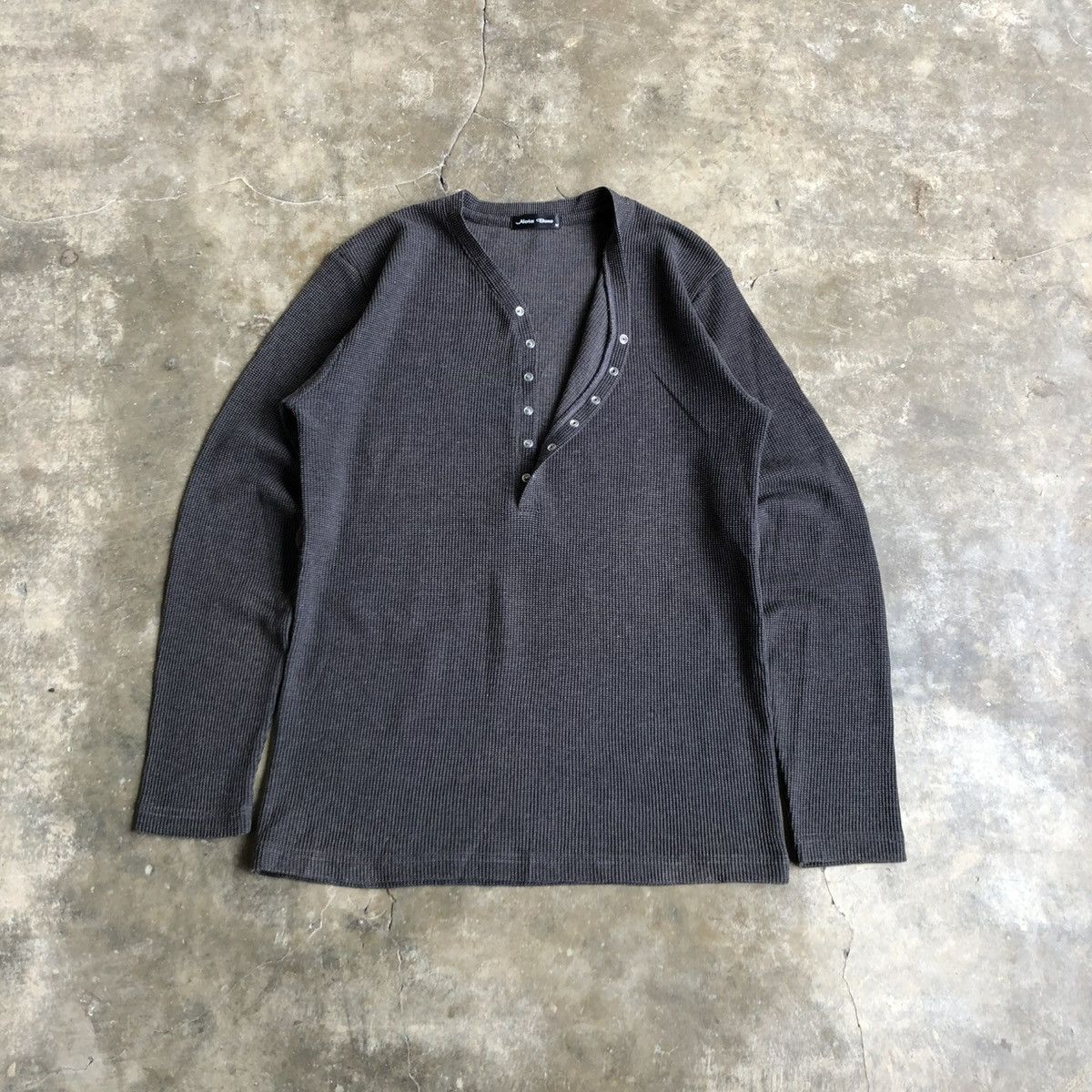 If Six Was Nine 2000s Nota Bene Halfbutton Longslevee Thermal Waffle Lgb Size US M / EU 48-50 / 2 - 7 Thumbnail
