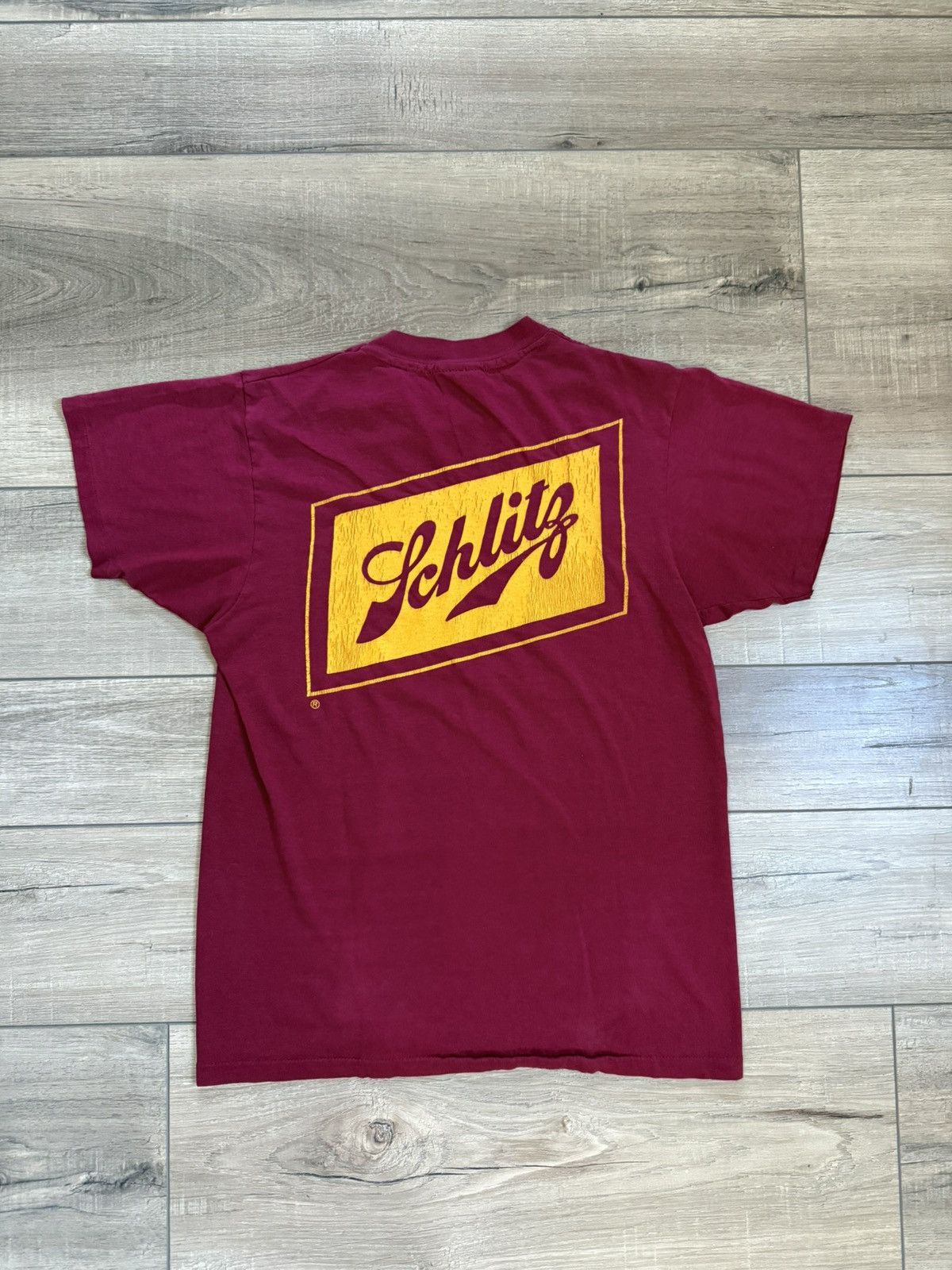 Vintage 1983 Schlitz Brewing T-Shirt Size US M / EU 48-50 / 2 - 5 Thumbnail