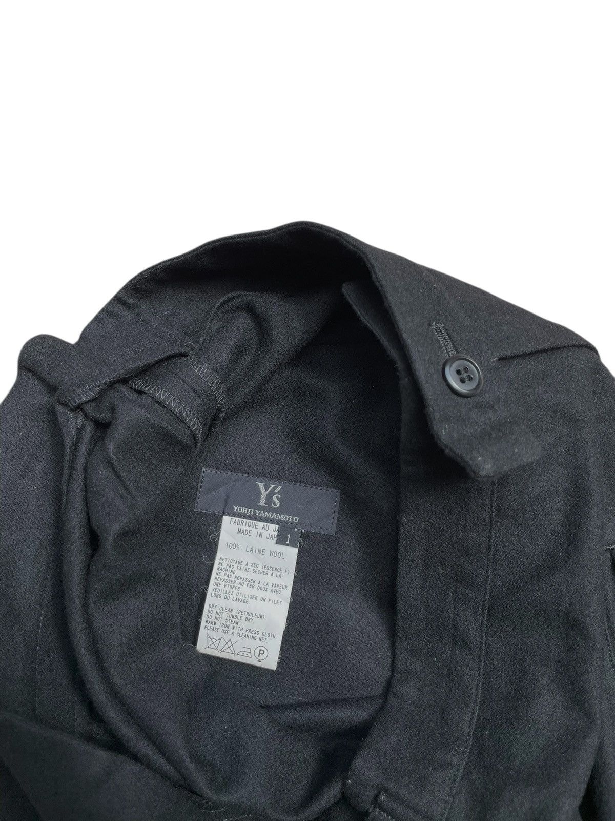 Yohji Yamamoto Flap Pocket Short Wool Pants
