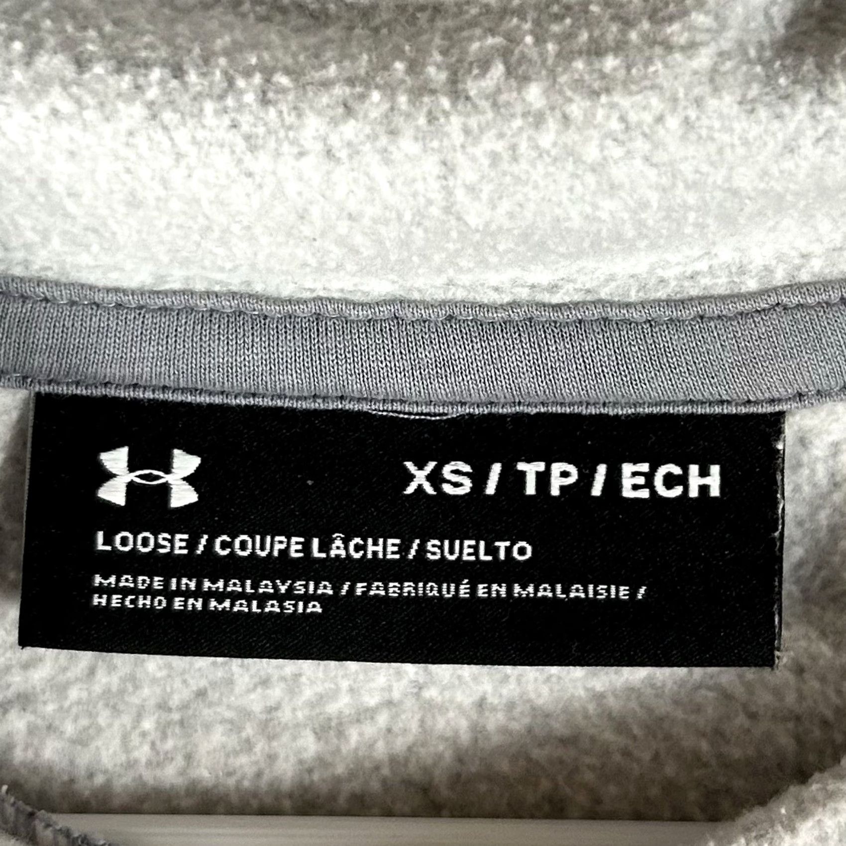 Under Armour VINTAGE Under Armour Hoodie Shirt Womens XS Gray Logo Pullover Mock Neck Activewear Size XS / US 0-2 / IT 36-38 - 3 Thumbnail