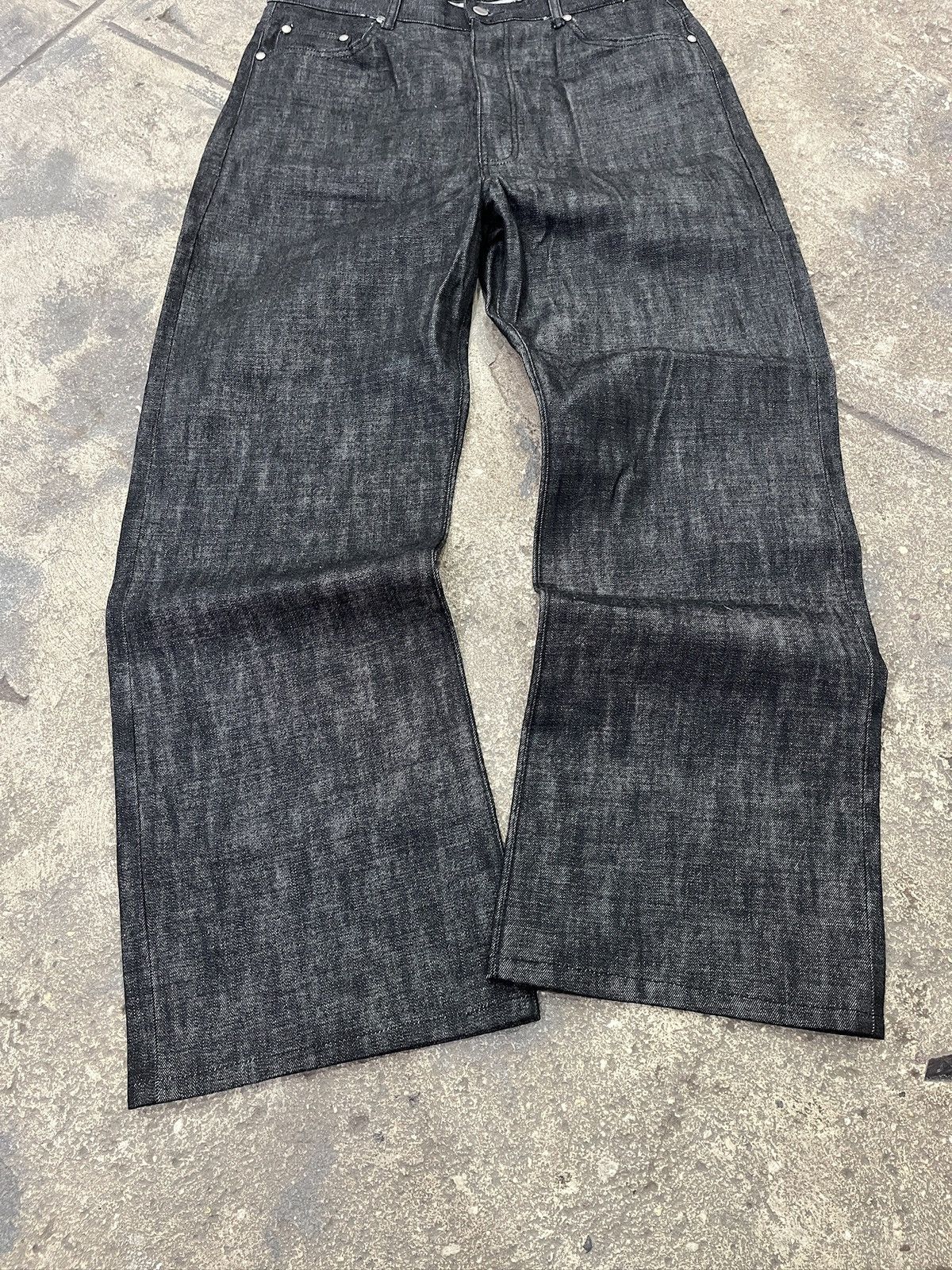 No Maintenance No Maintenance Wide Leg Selvedge Jeans Size US 36 / EU 52 - 4 Thumbnail