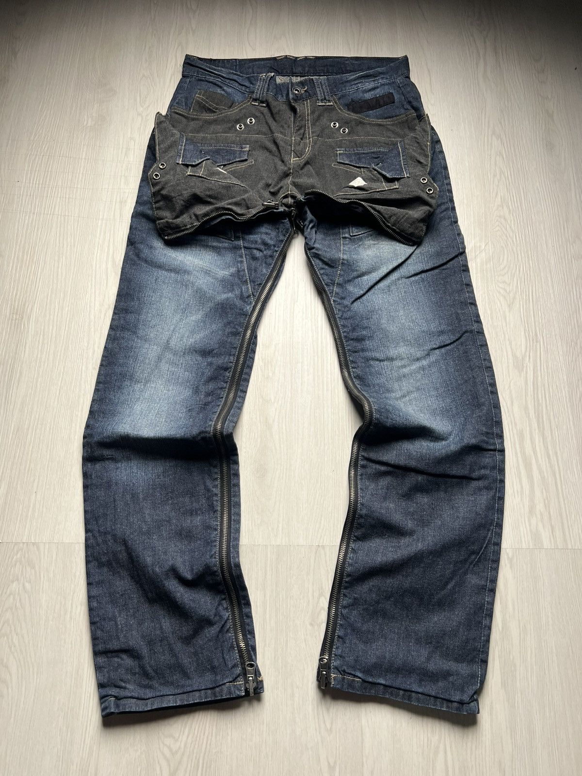 PPFM Rare PPFM Transformer Reversible 2 in 1 Denim Jeans Size US 31 - 2 Thumbnail