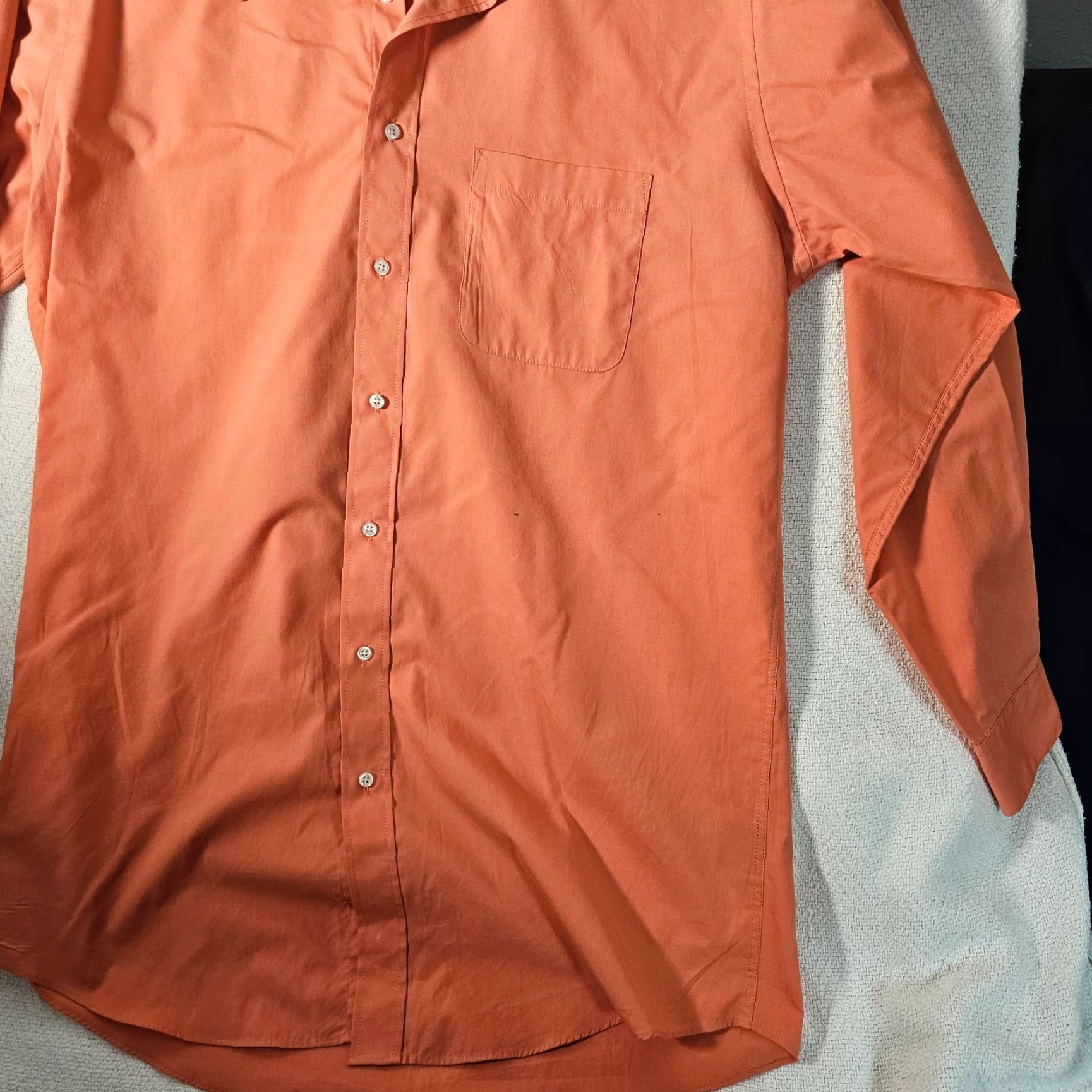 Beverly Hills Polo Club Beverly Hills Polo Club Button-Up Shirt Men L Coral Long Sleeve Collar Size US L / EU 52-54 / 3 - 3 Thumbnail
