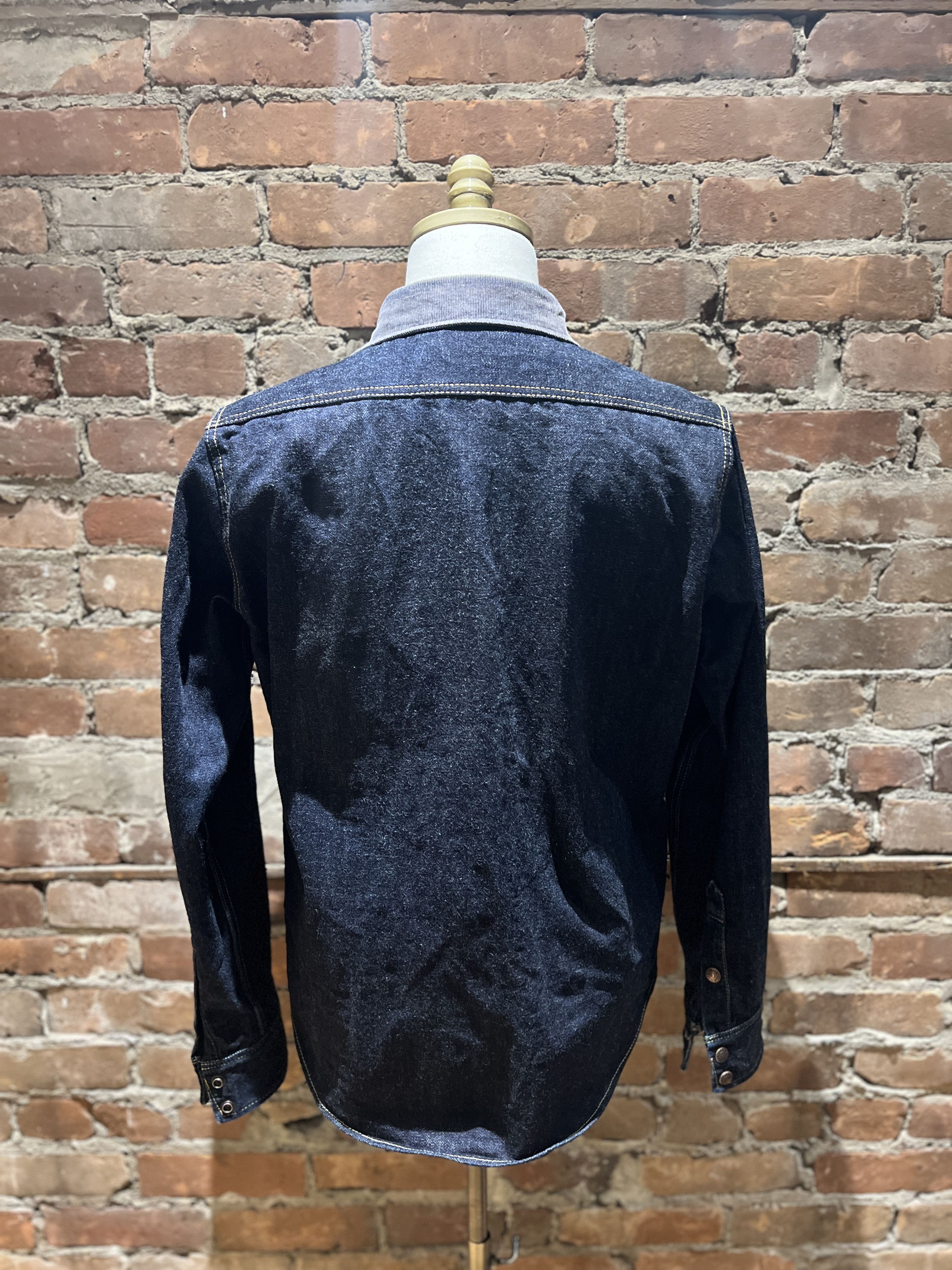 Iron Heart Iron Heart IHSH-427 16oz Selvedge Denim CPO Shirt – Black Size US L / EU 52-54 / 3 - 4 Thumbnail