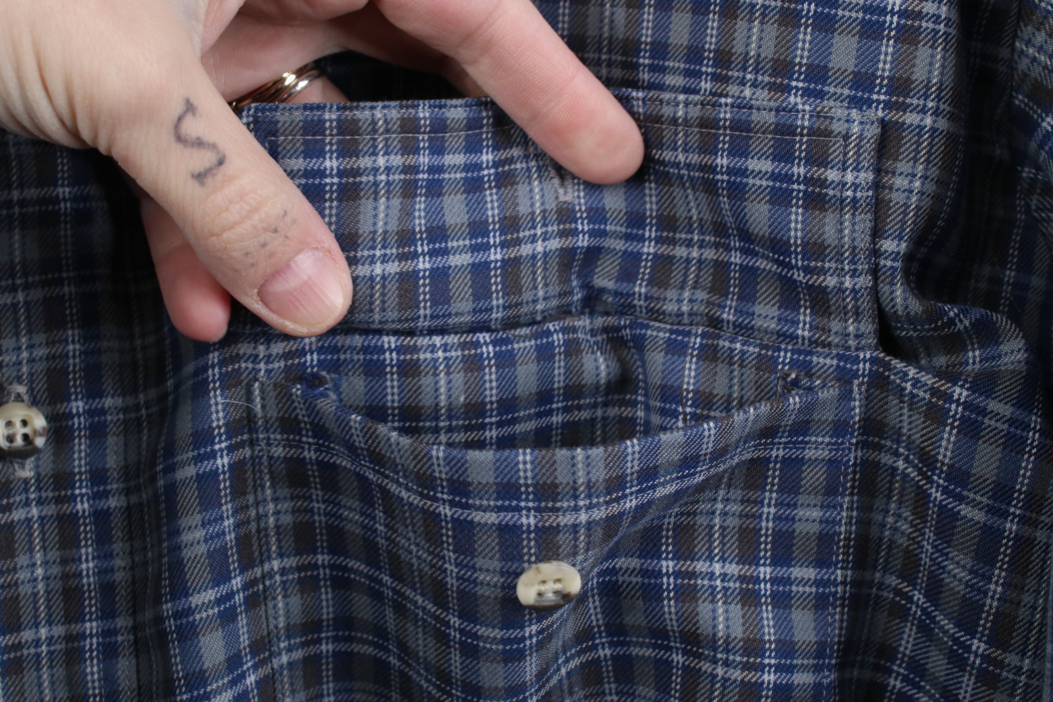 Vintage Vintage 70s Streetwear Collared Button Shirt Plaid USA Size US L / EU 52-54 / 3 - 6 Thumbnail