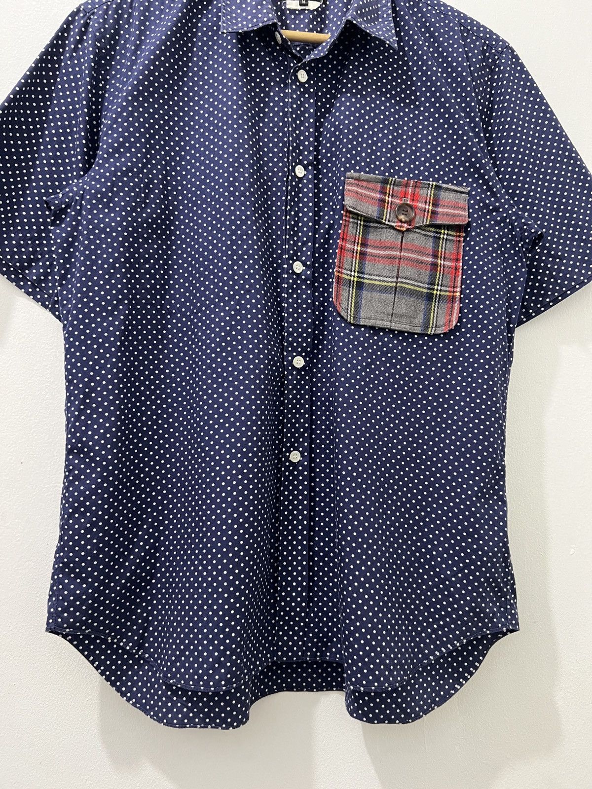 Comme des Garcons Homme Plus CDG Homme Plus - S/S10 Dot Tartan Check Chest Pocket SS Size US M / EU 48-50 / 2 - 4 Thumbnail
