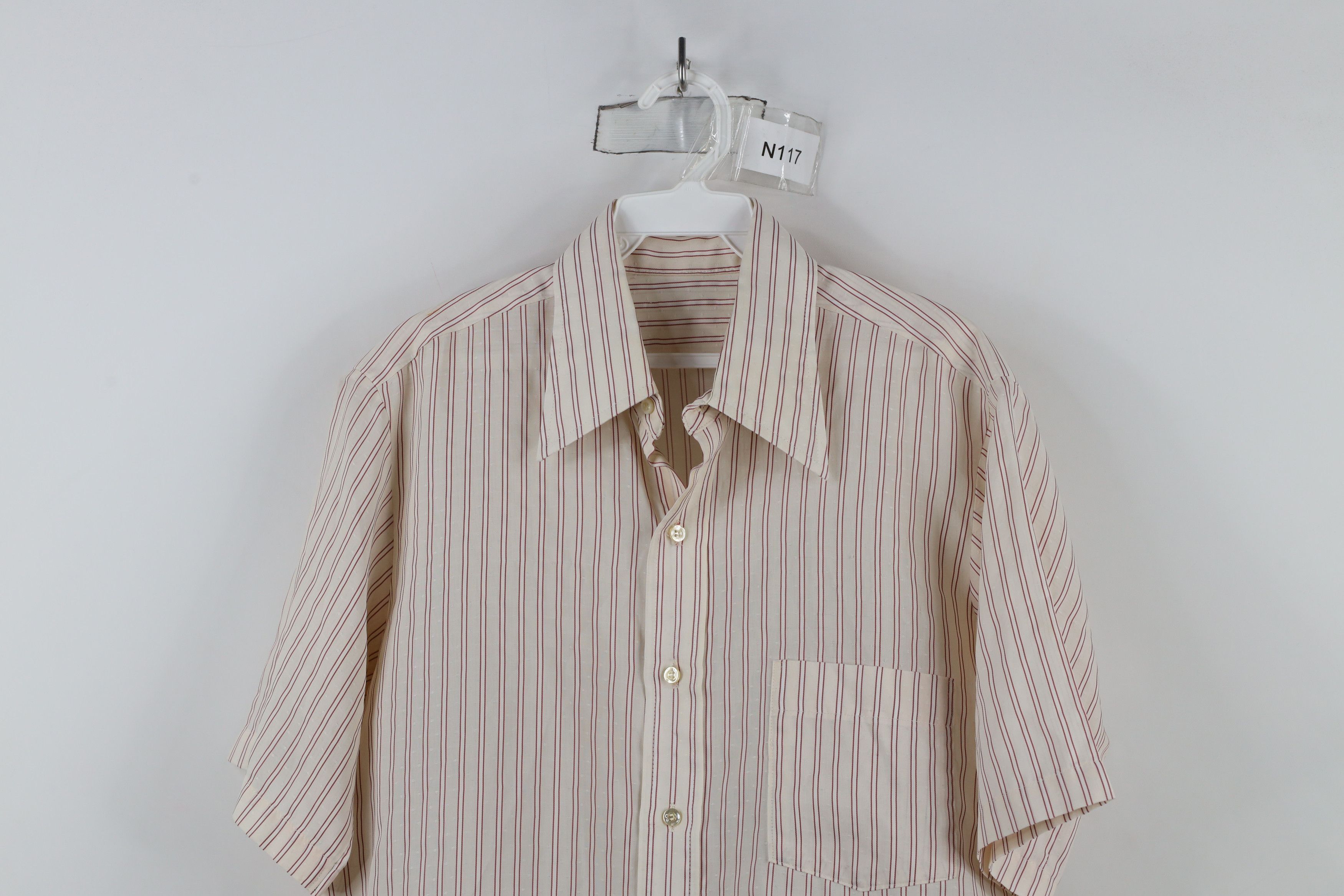 Vintage Vintage 70s Streetwear Striped Short Sleeve Button Shirt USA Size US L / EU 52-54 / 3 - 2 Thumbnail