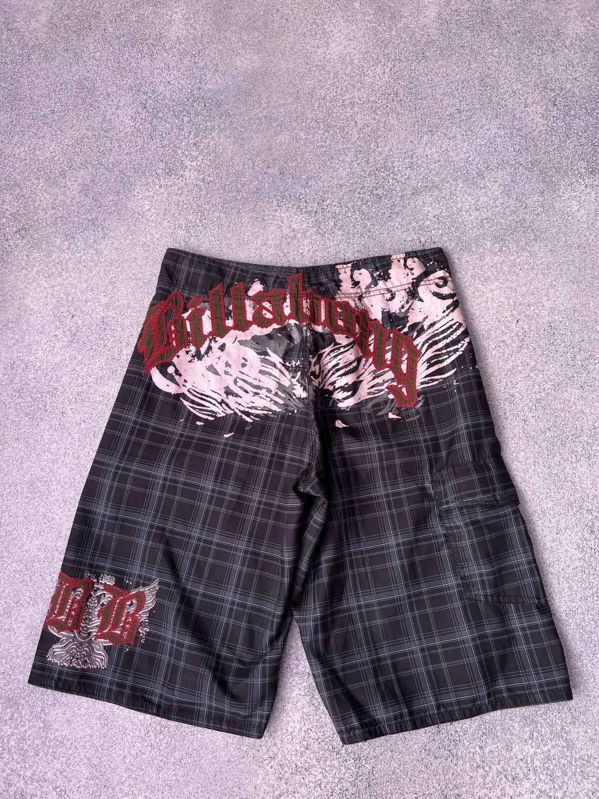 Billabong × Vintage Vintage Billabong Y2k Ed Hardy Style shorts Size US 32 / EU 48 - 9 Thumbnail