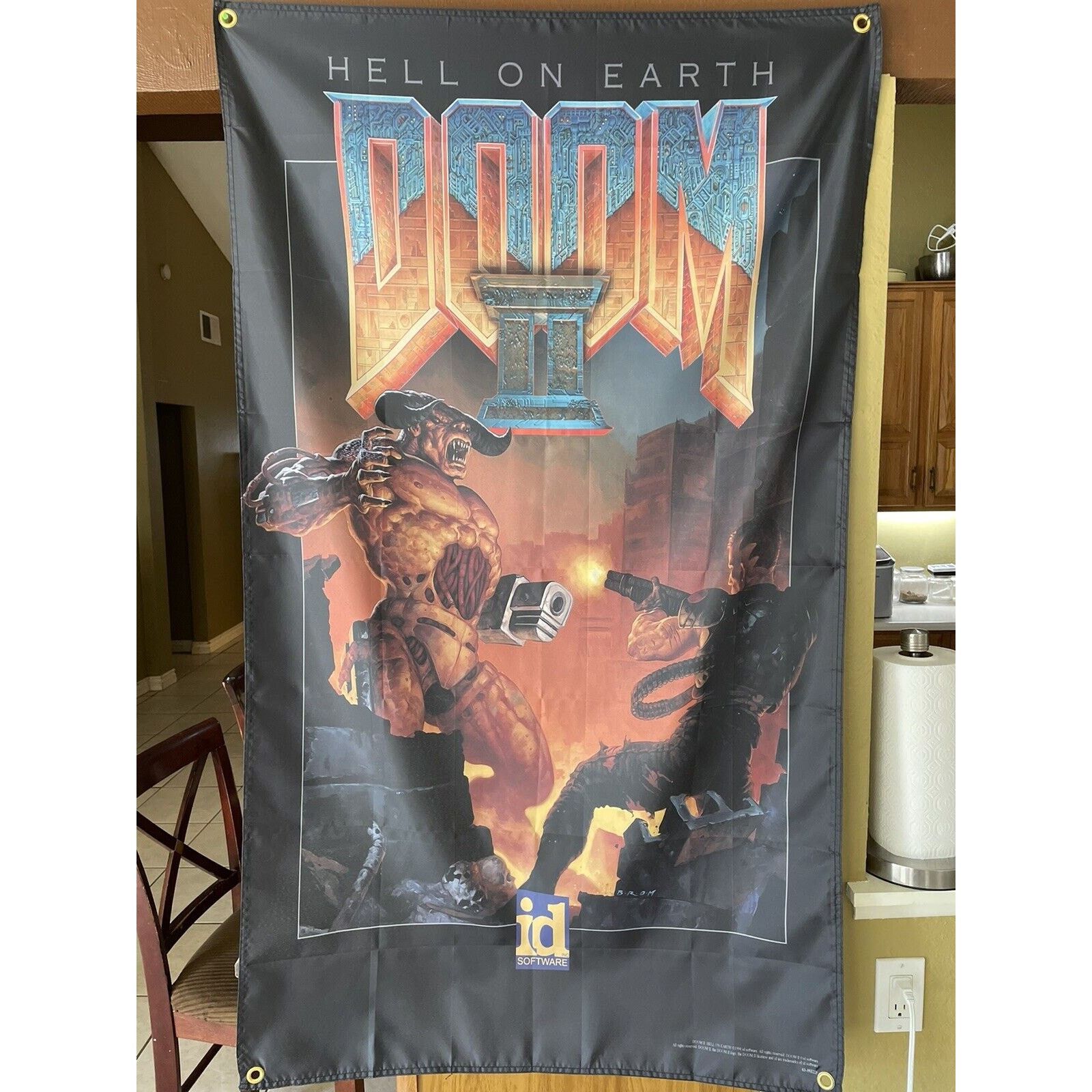 Other Doom II Hell On Earth 5ft Flag PC 1994 id Software Poster 2 Size ONE SIZE - 1 Thumbnail