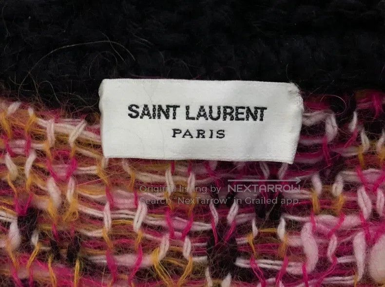 Saint Laurent Paris Saint Laurent Paris Color block mohair knit cardigan Size US M / EU 48-50 / 2 - 3 Thumbnail