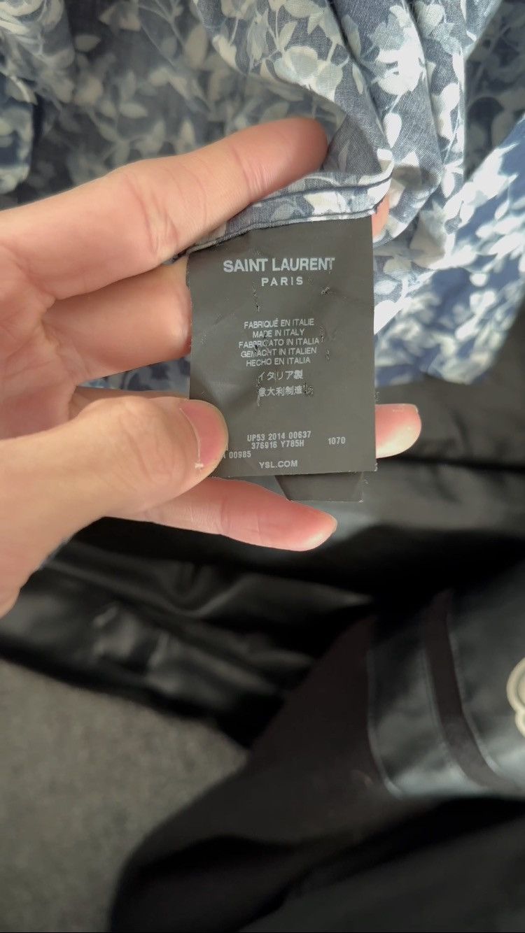 Saint Laurent Paris × Yves Saint Laurent Saint laurent slp 14ss blue floral short sleeve shirt Size US M / EU 48-50 / 2 - 4 Thumbnail