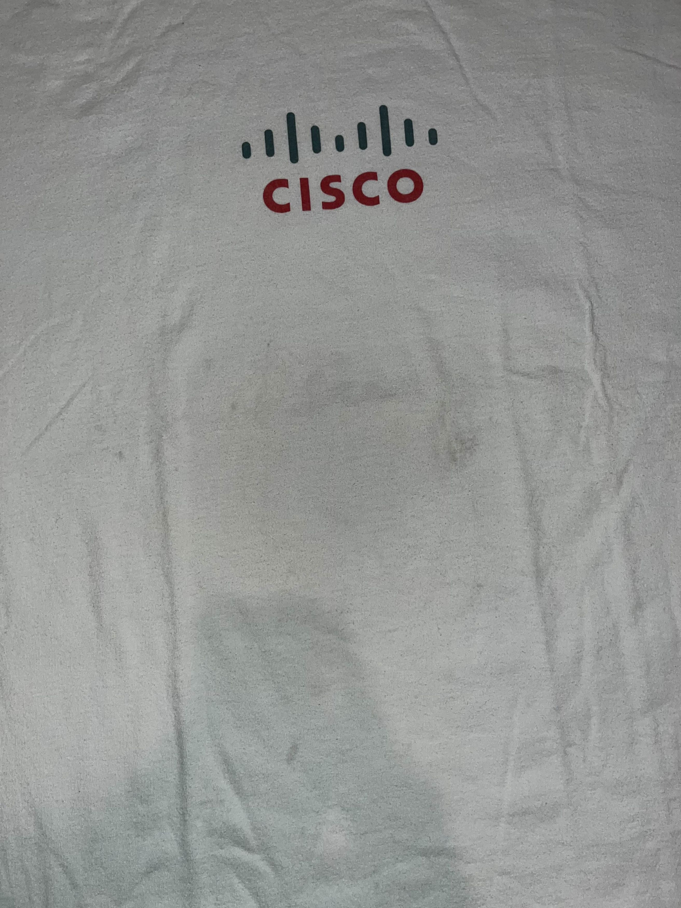 Vintage Vintage 90s Cisco Logo Tech Tee Size US XL / EU 56 / 4 - 8 Thumbnail