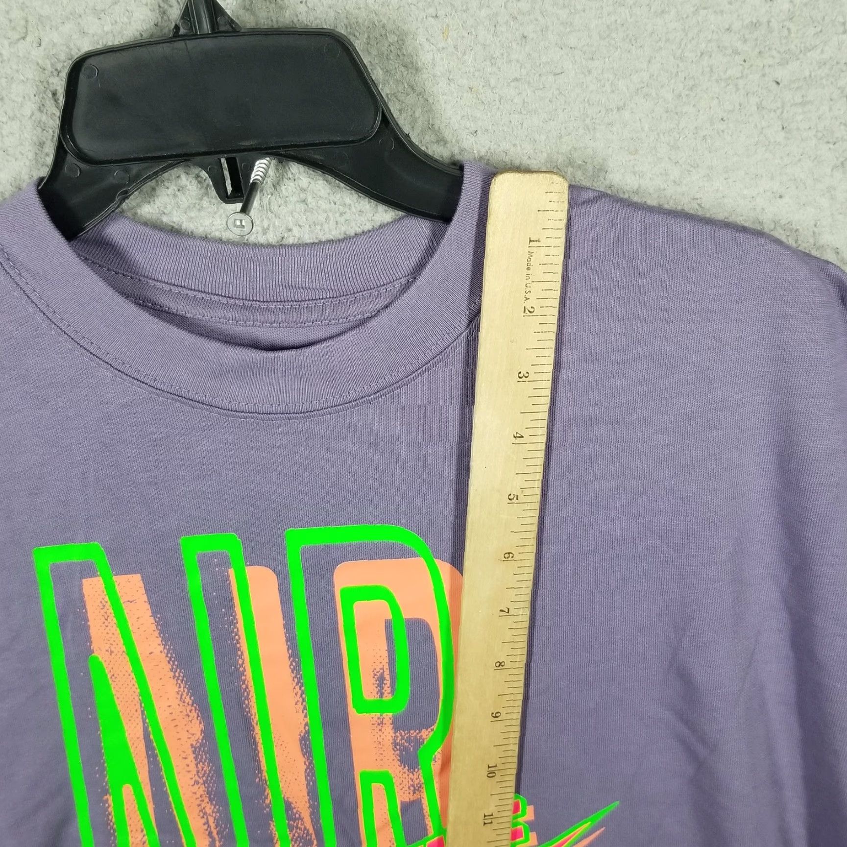 Nike Sportswear T-Shirt Men Medium Purple Air NSW DNA Retro DD1404-588