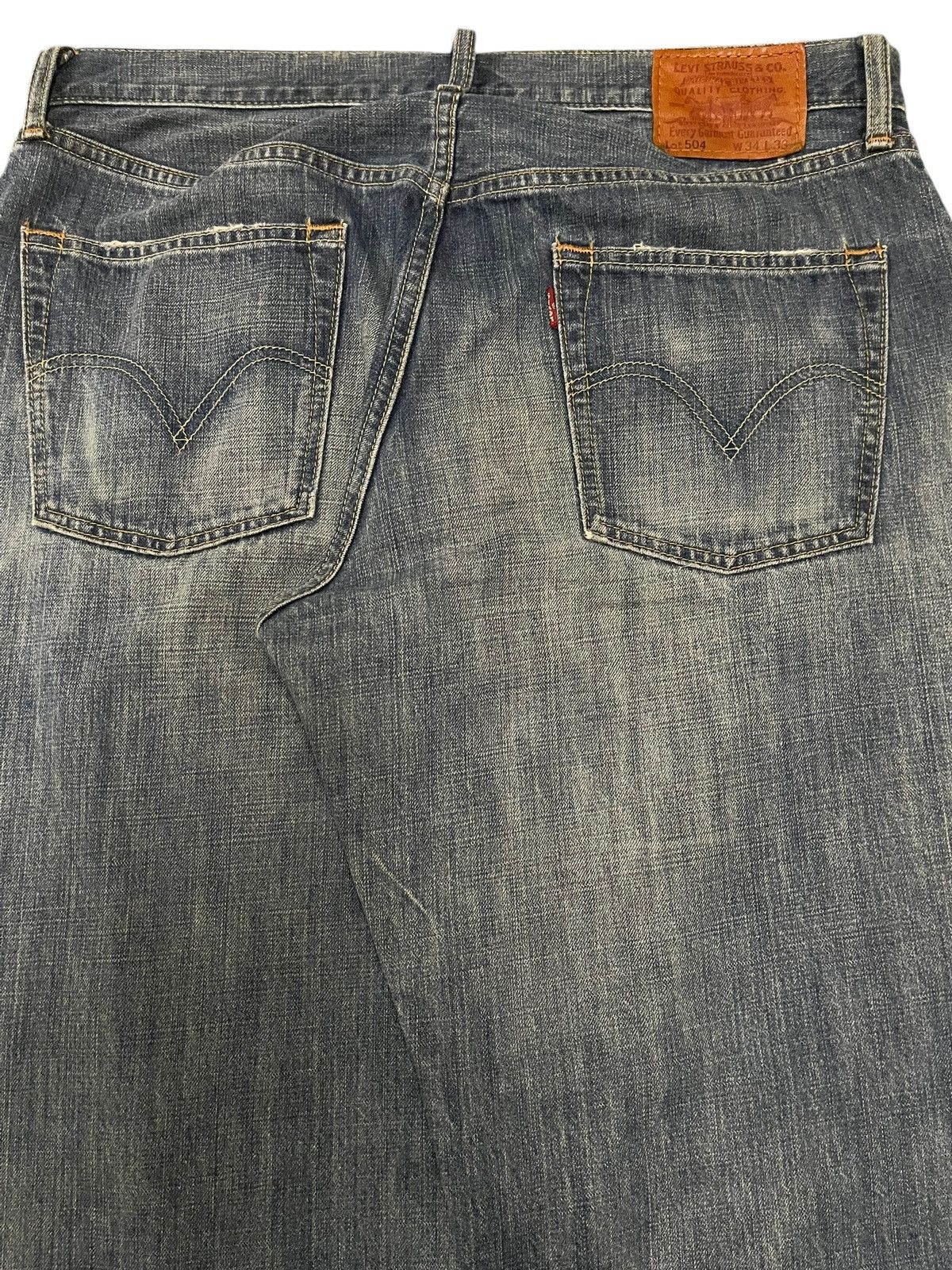 Levi's Vintage 90s Levis 504 Faded Wash Distress Baggy Jeans Size US 35 - 6 Thumbnail