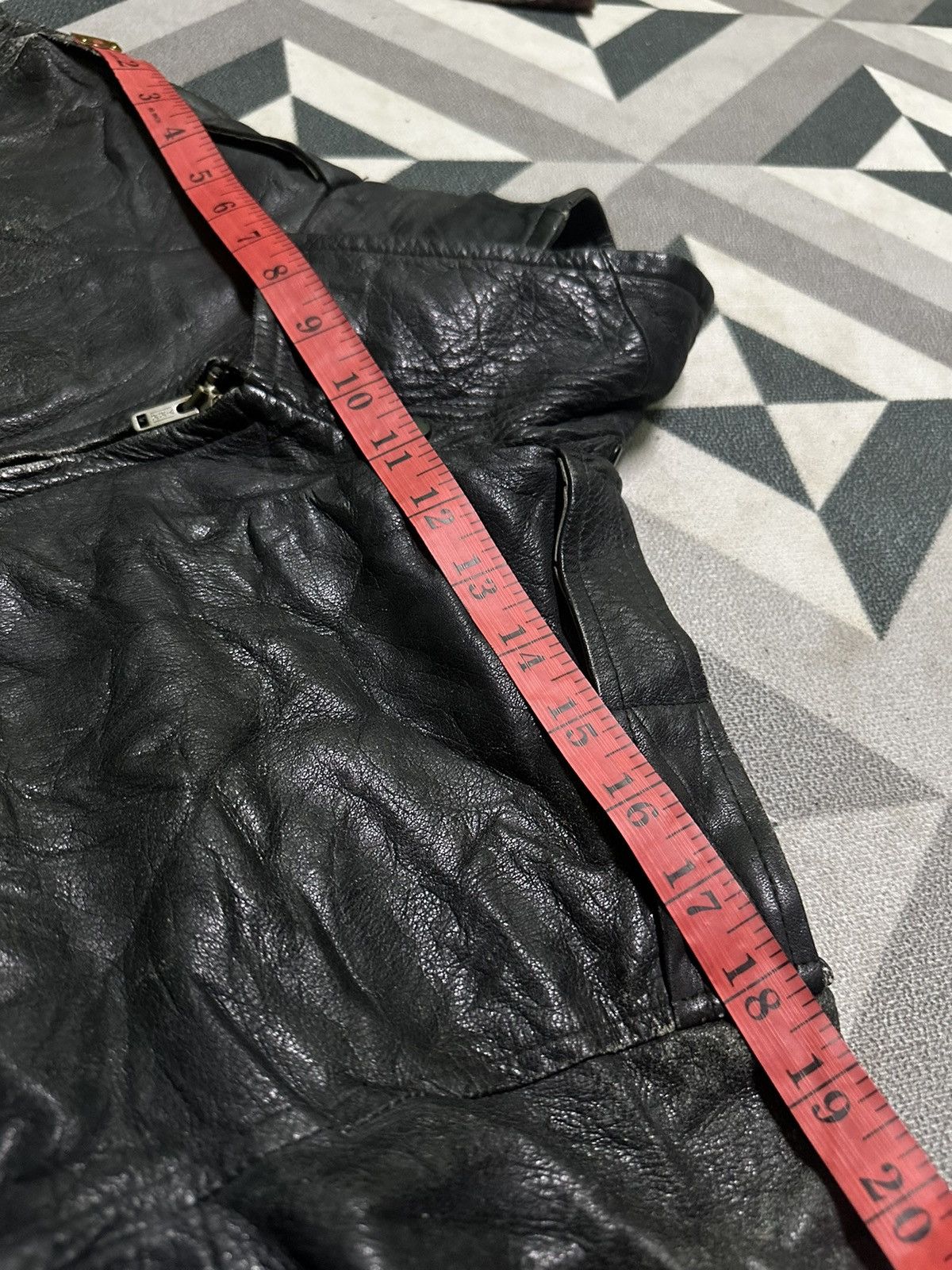 Vintage Gold flag leather jacket Size US S / EU 44-46 / 1 - 12 Thumbnail