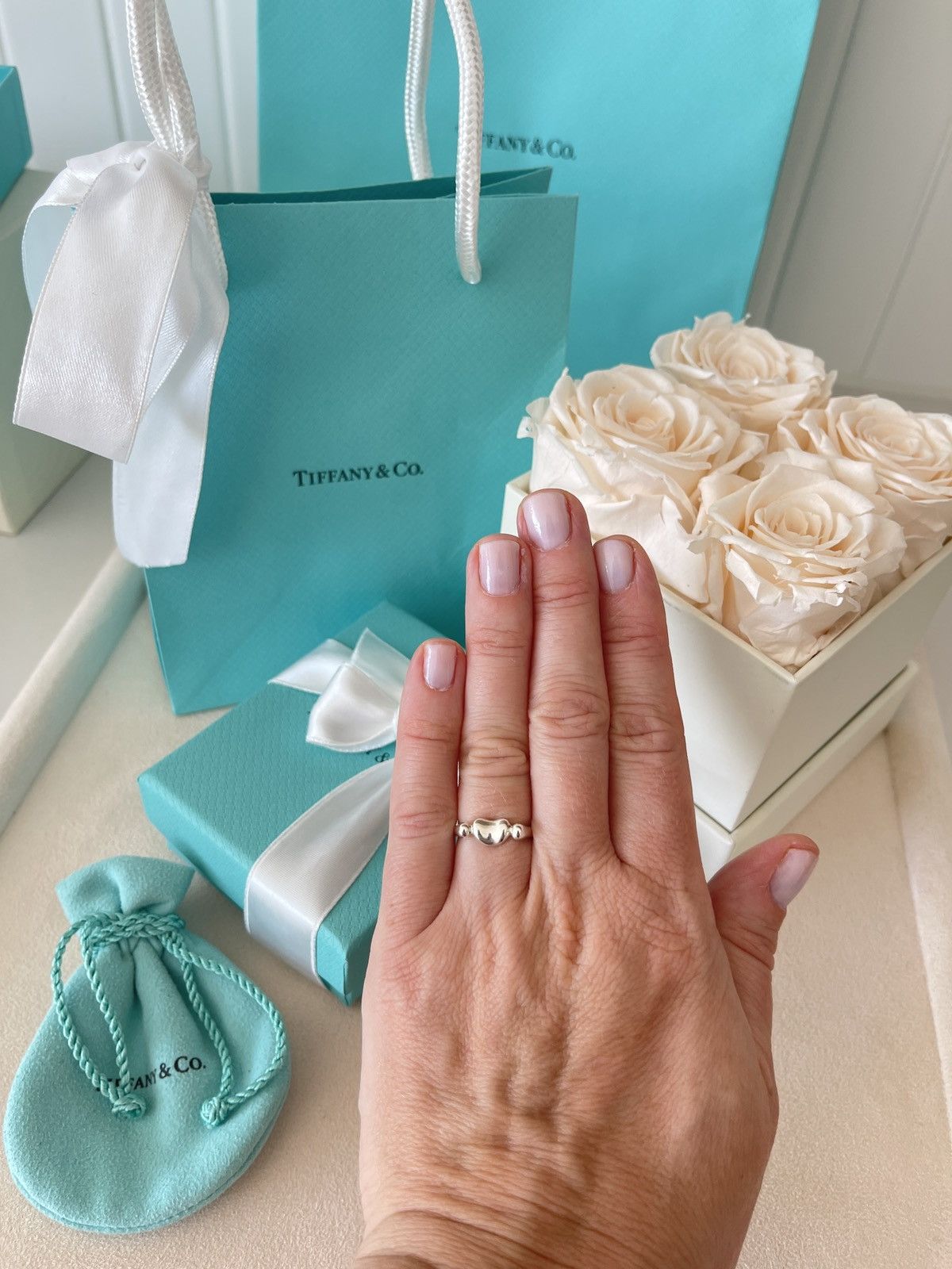 Tiffany & Co. Tiffany & Co. Elsa Peretti Bean Ring Silver 5 NEW $450 Size ONE SIZE - 7 Thumbnail