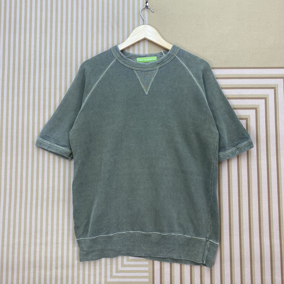 Japanese Brand 🫶Salt And Pepper Short Sleeve Sweatshirt Size US M / EU 48-50 / 2 - 1 Thumbnail