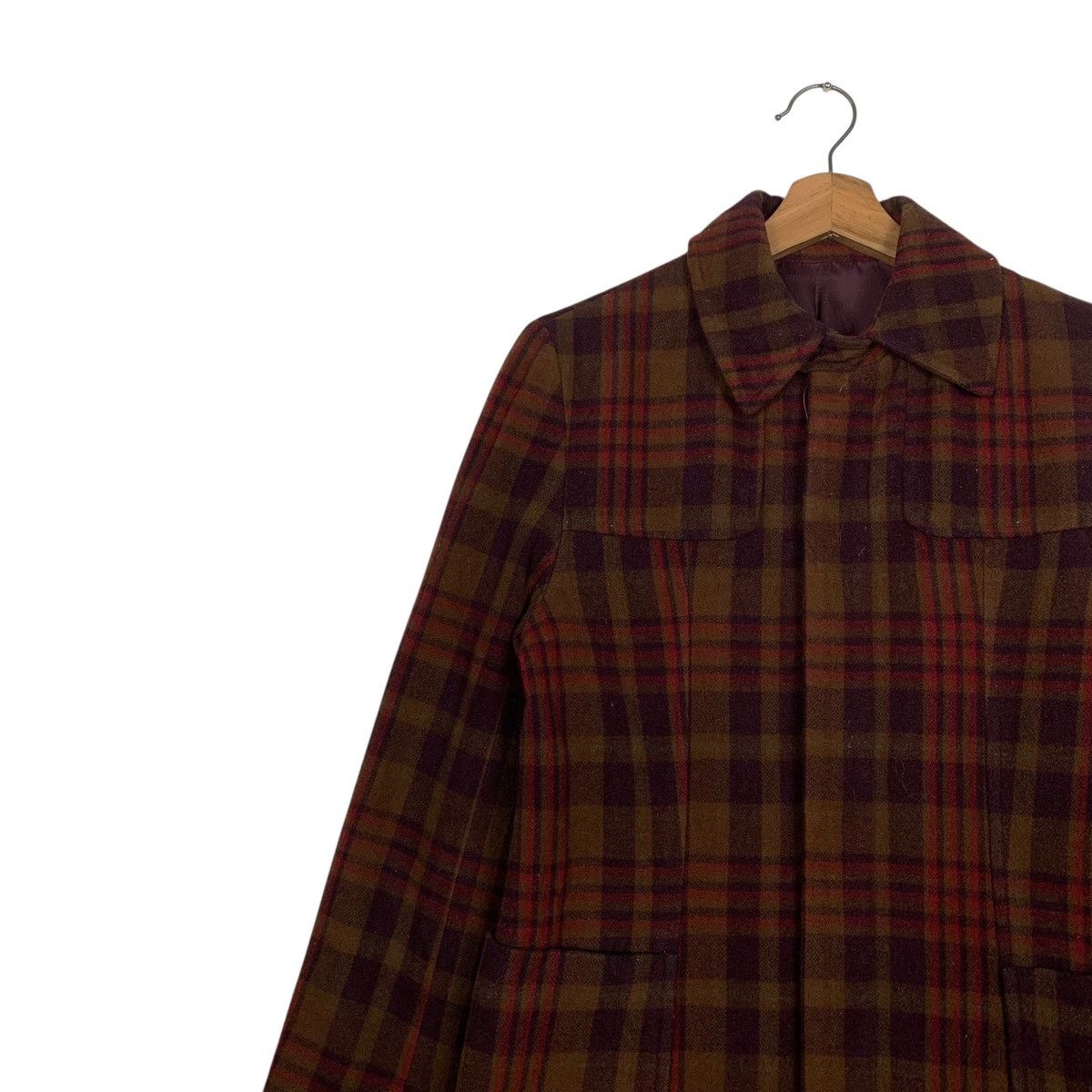 Japanese Brand Japanese Brand Ined Tartan Coat Size S / US 4 / IT 40 - 6 Thumbnail
