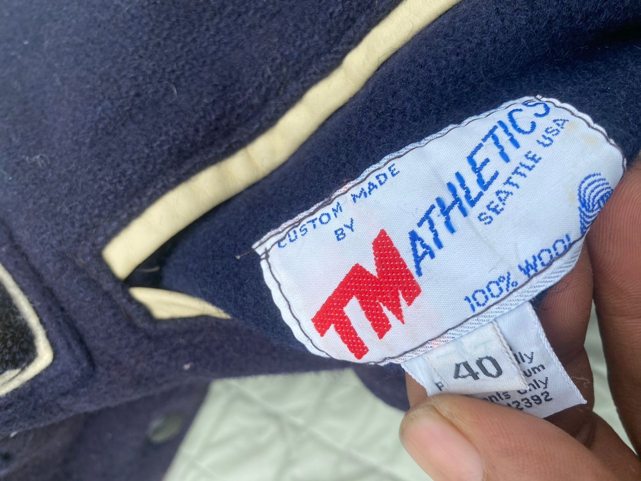 Vintage Vintage varsity jacket custom made by tm Ethetics Size US M / EU 48-50 / 2 - 7 Thumbnail
