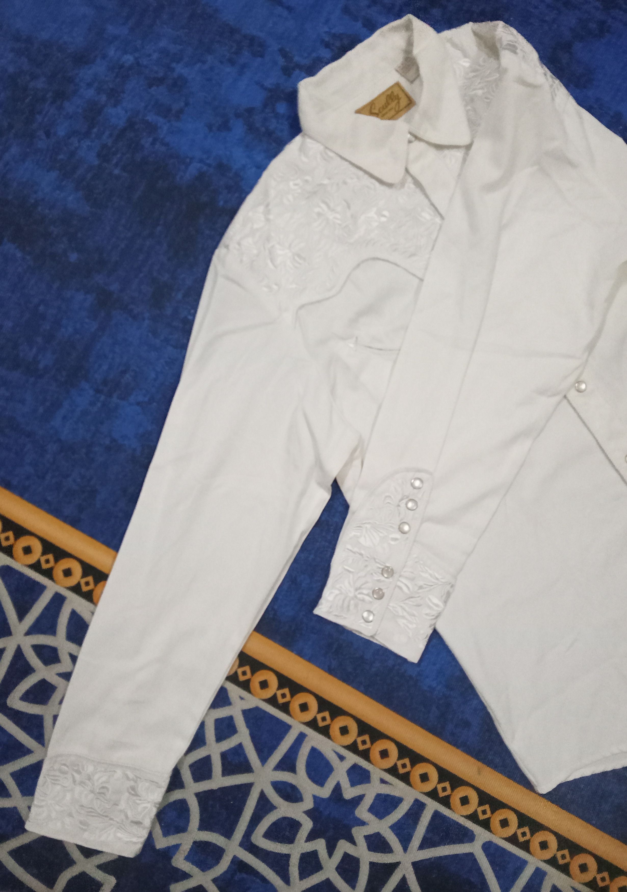 Scully Scully Western Shirt With Embroidered Floral Size US L / EU 52-54 / 3 - 8 Thumbnail
