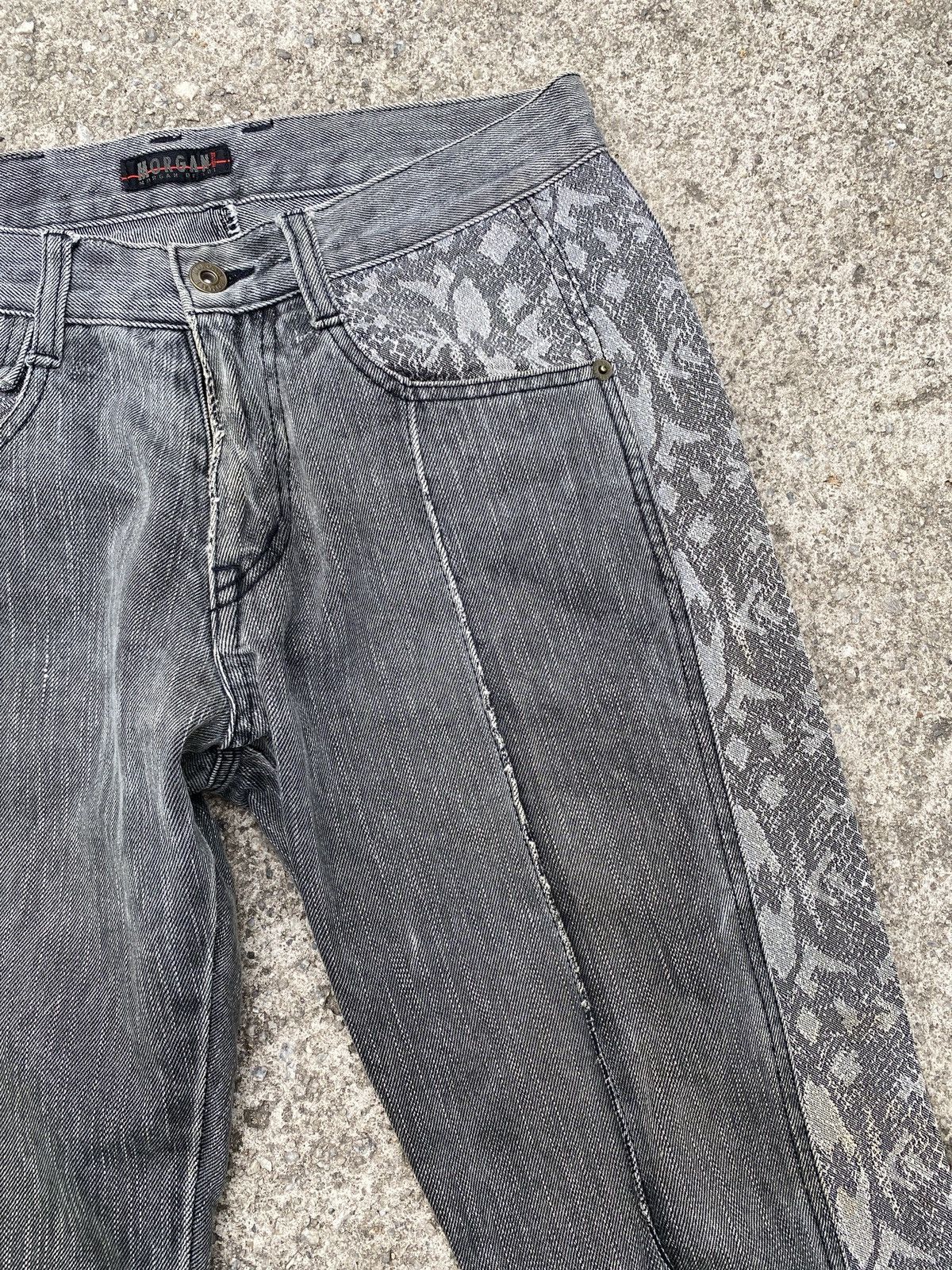 Japanese Brand × Morgan Homme × Tornado Mart 1990s - Morgan Homme Hybrid Design Flare Denim Size US 30 / EU 46 - 11 Thumbnail