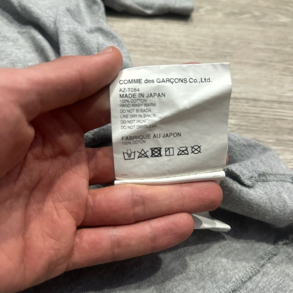Comme des Garcons PLAY Comme des Garçons PLAY Heart T-Shirt 'Grey' Size US L / EU 52-54 / 3 - 5 Thumbnail