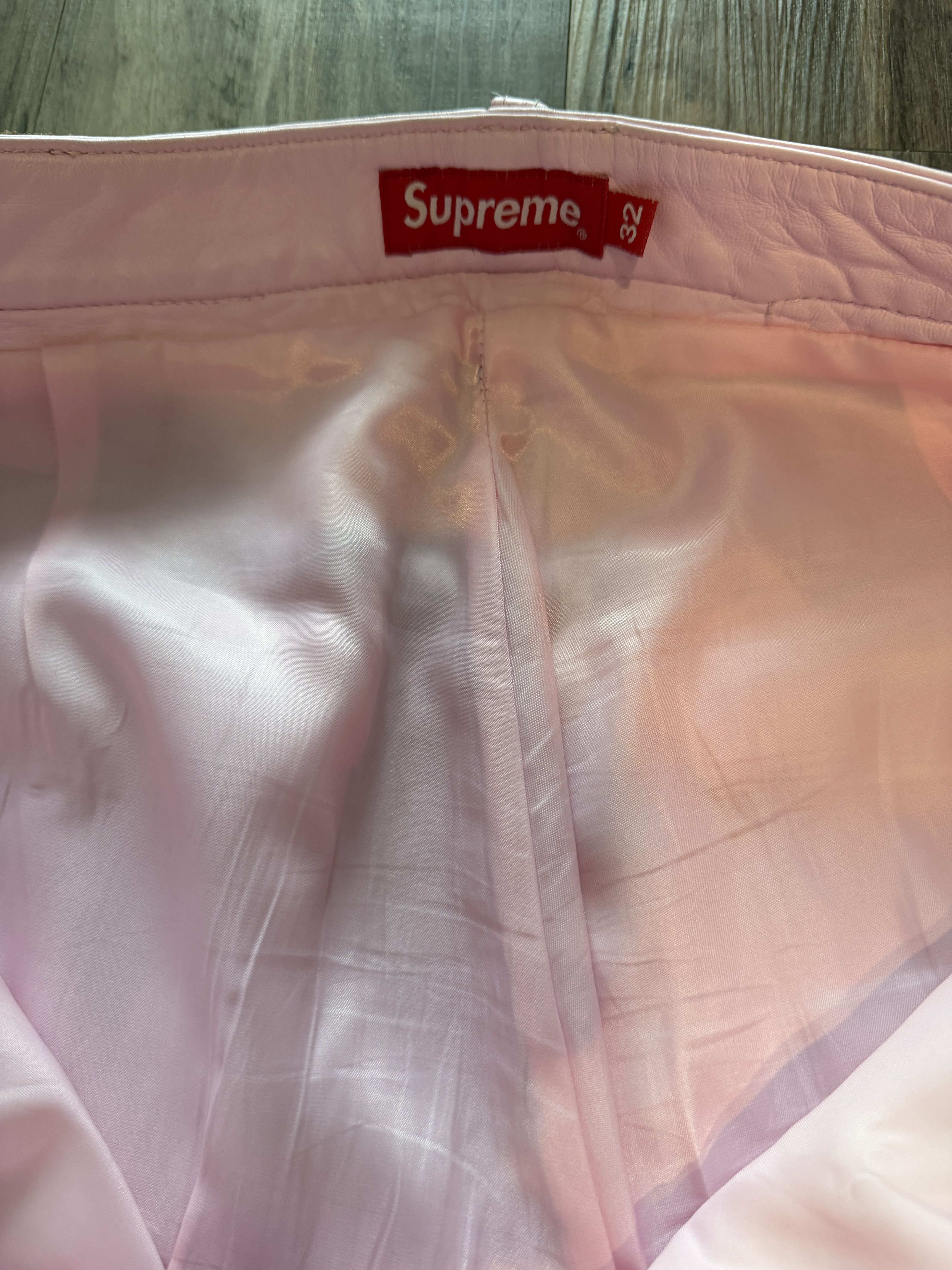 Supreme Supreme Leather 5-Pocket Jean Pink Size US 32 / EU 48 - 8 Thumbnail